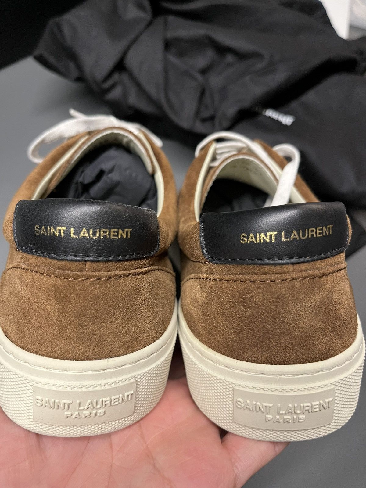 Saint Laurent Paris Rare New Super Runway Saint Laurent Suede Leather Sneaker Size US 8 / EU 41 - 5 Thumbnail