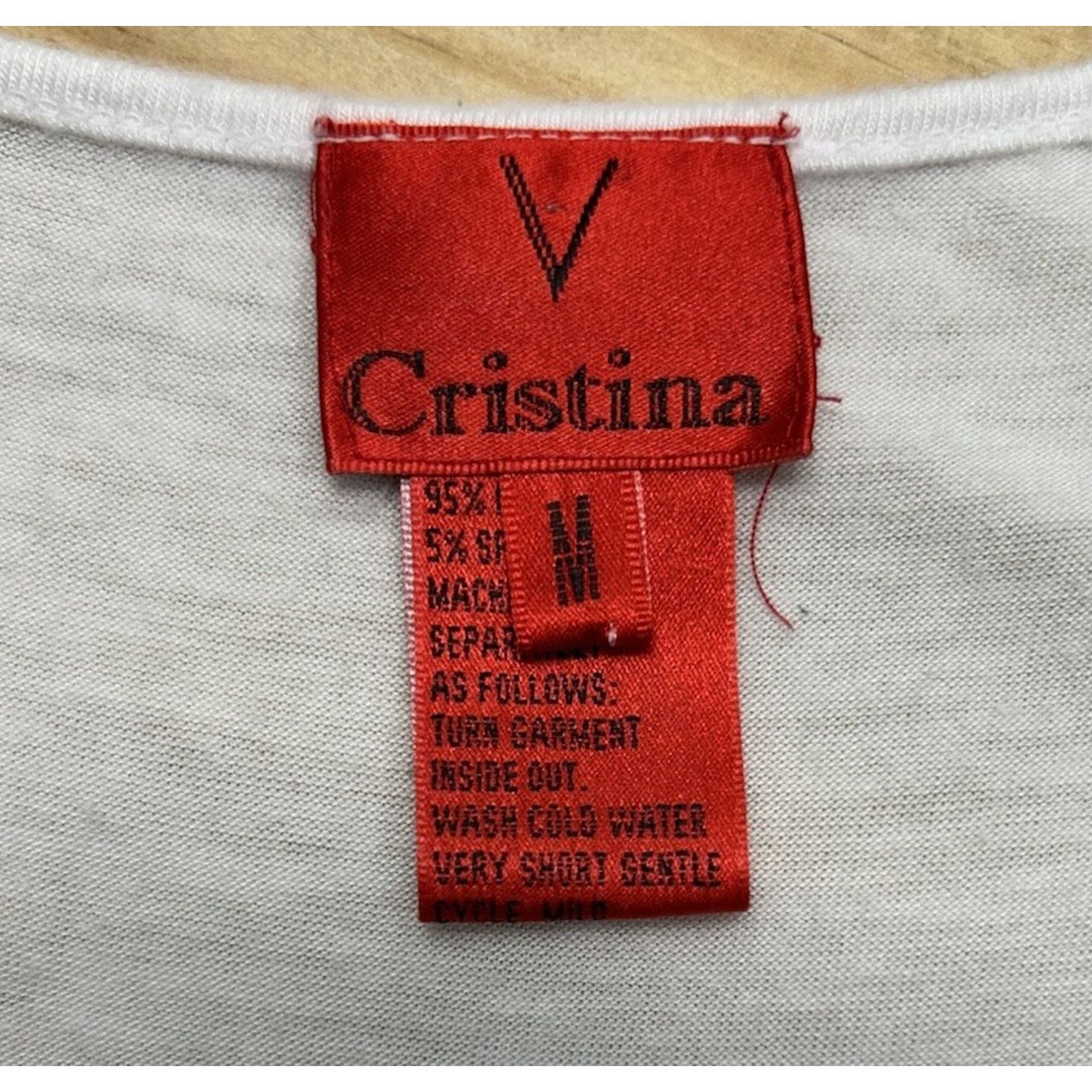 Other V Cristina Dress Woman's Medium White Stretch. Size M / US 6-8 / IT 42-44 - 6 Thumbnail