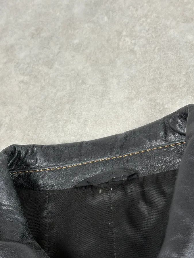 Daniele Alessandrini Daniele Alessandrini Black Eroded Leather Jacket Size US M / EU 48-50 / 2 - 5 Thumbnail