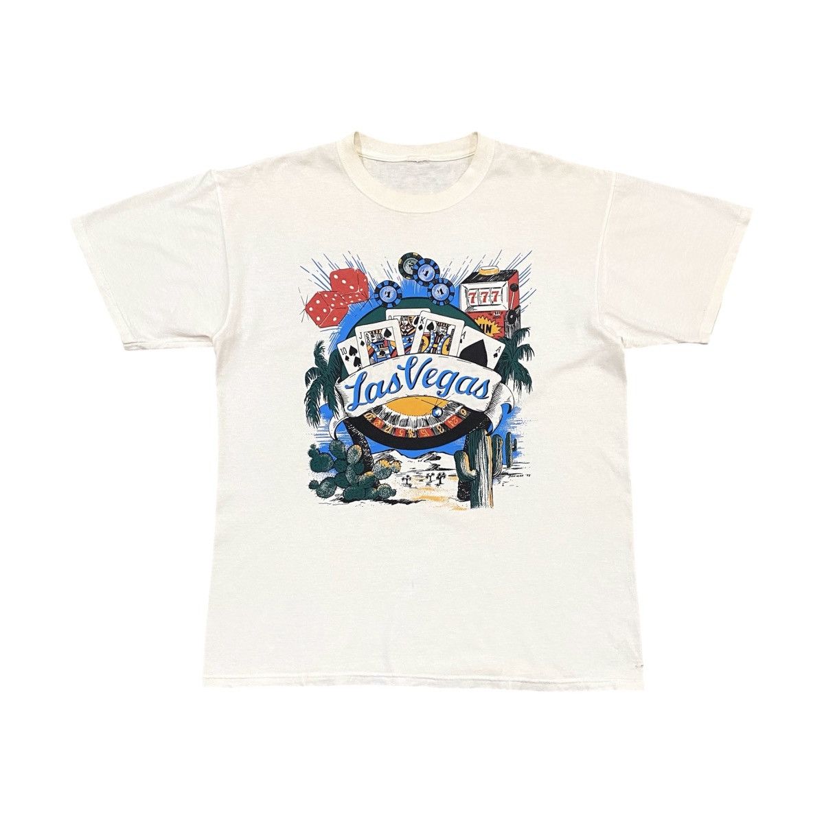 Vintage Vintage 90s Las Vegas USA Casino Graphic Tshirt Size US L / EU 52-54 / 3 - 1 Thumbnail