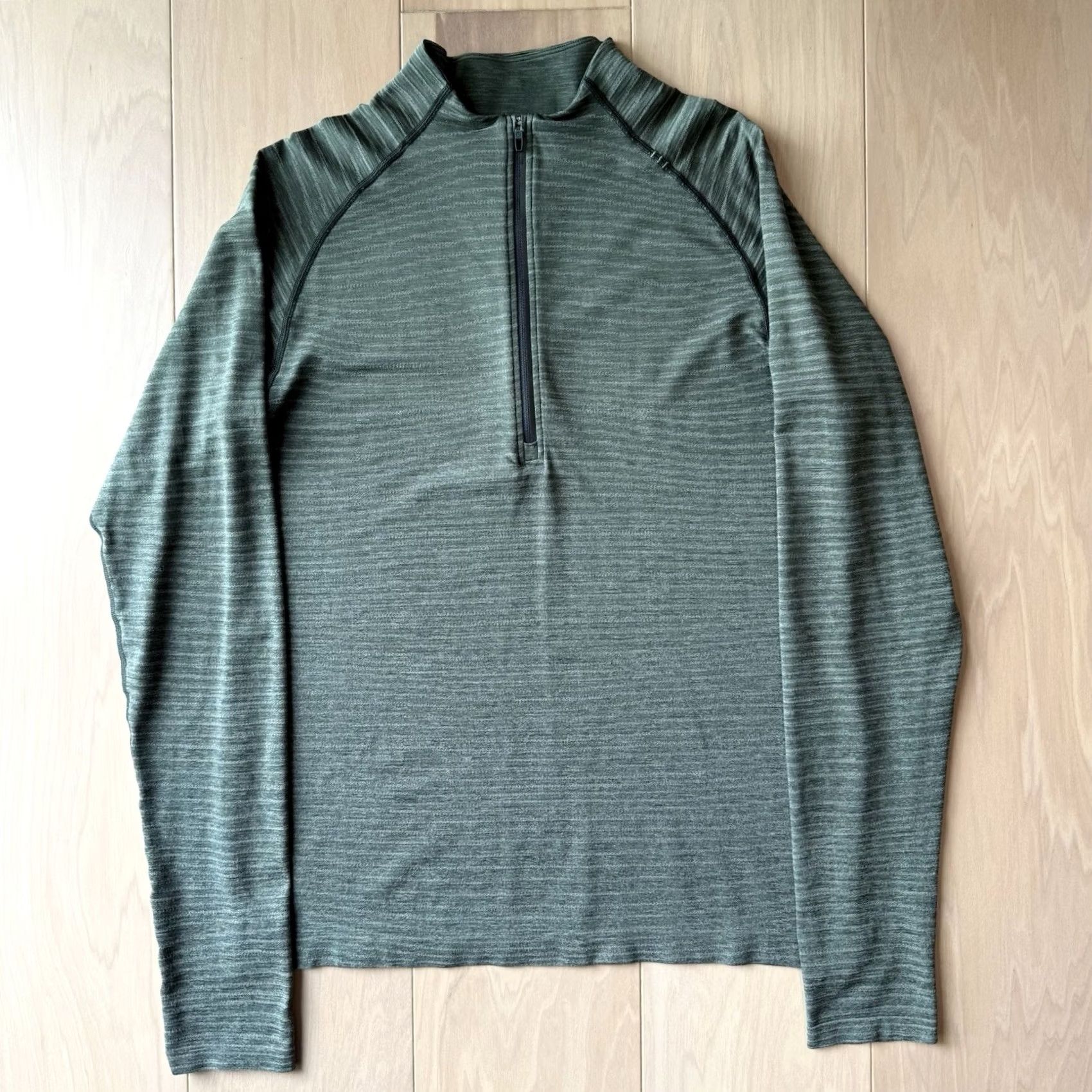 Lululemon Lululemon Metal Vent Tech 1/2 Zip Pullover M Green Utility Athleisure Workout Jacket Size US M / EU 48-50 / 2 - 2 Thumbnail