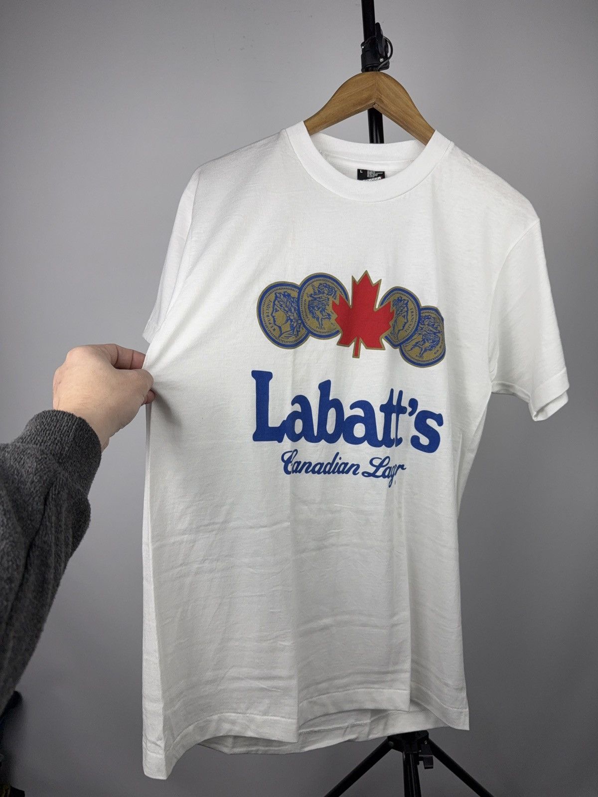 Vintage Vintage 90s Labatt’s Canadian Lager Tee Screen Stars Best L Size US L / EU 52-54 / 3 - 2 Thumbnail