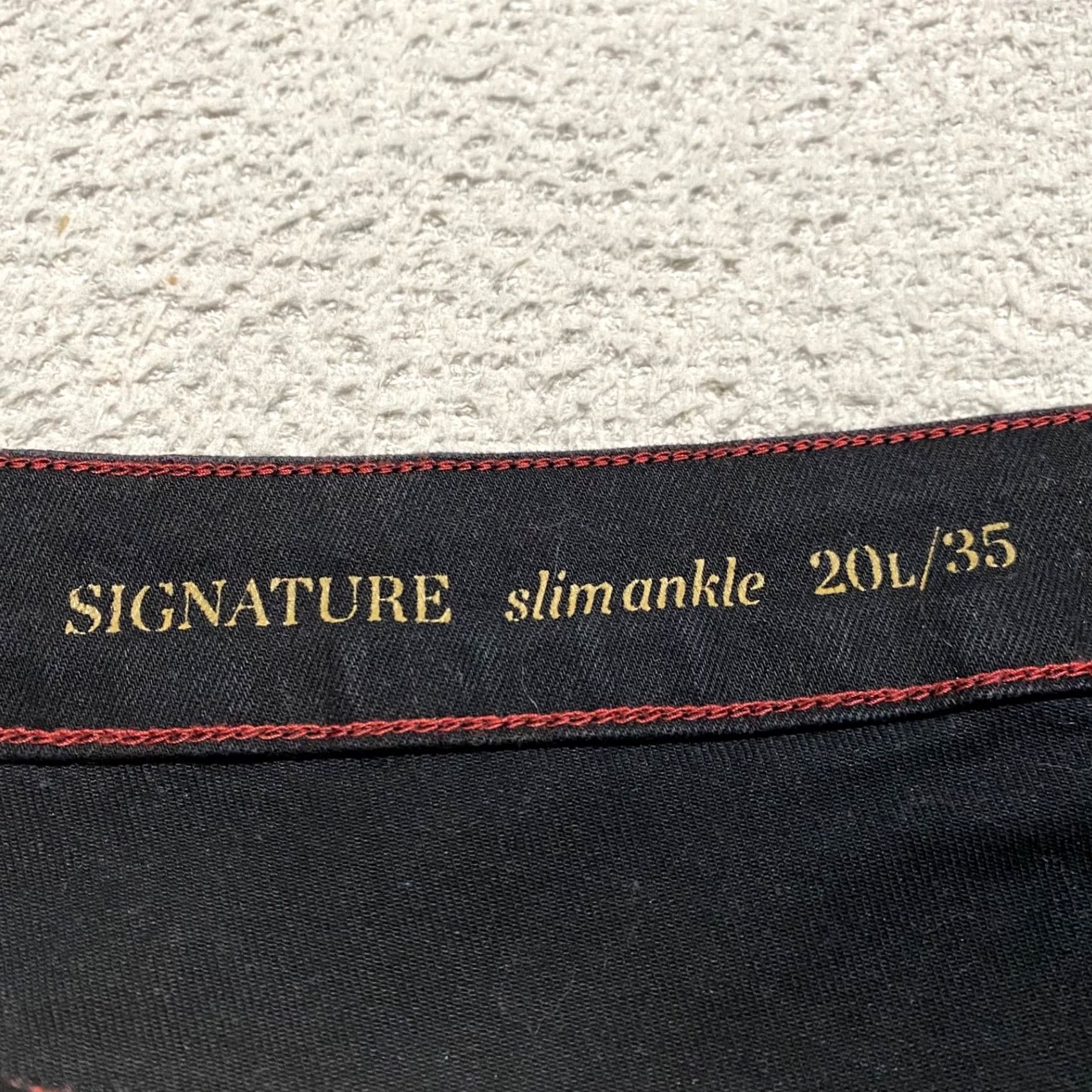 Talbots Talbots Womens Jeans 20 Tall Black Dark Wash High Rise Slim Ankle Straight Size 42" / US 20 - 3 Thumbnail