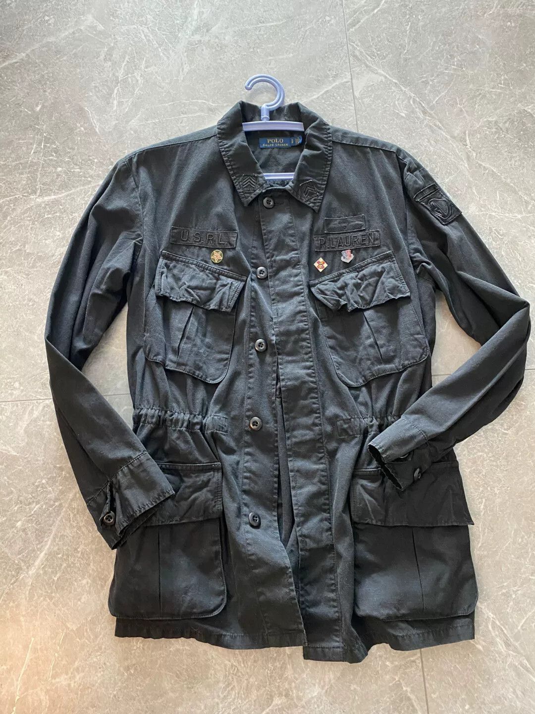 RLX Ralph Lauren black military style M65 jacket Size US S / EU 44-46 / 1 - 1 Thumbnail