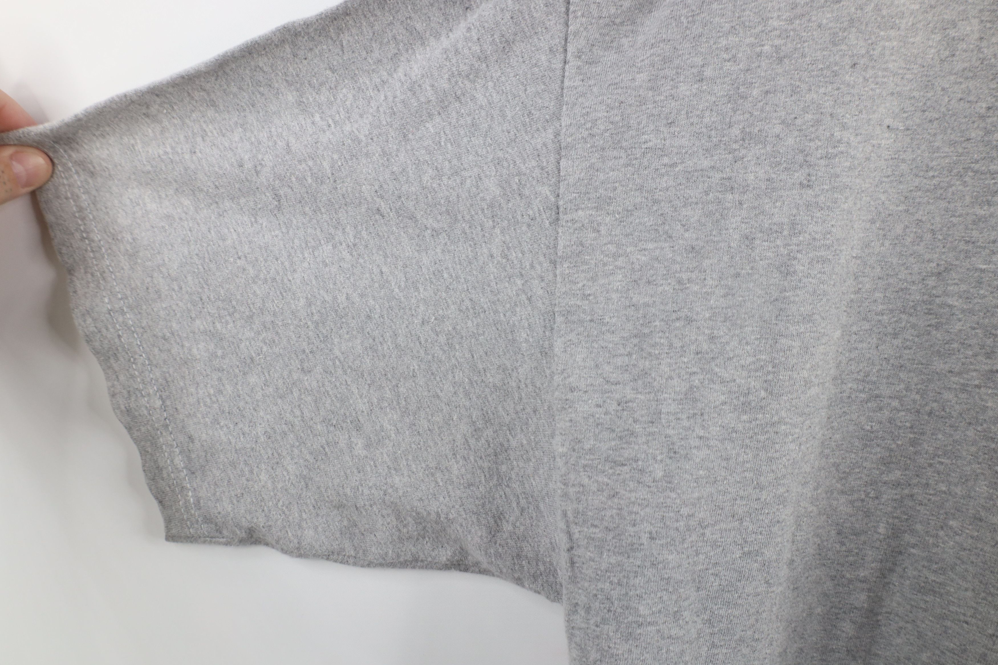 Adidas × Vintage Vintage 90s Adidas Spell Trefoil Striped T-Shirt Gray USA Size US L / EU 52-54 / 3 - 7 Thumbnail