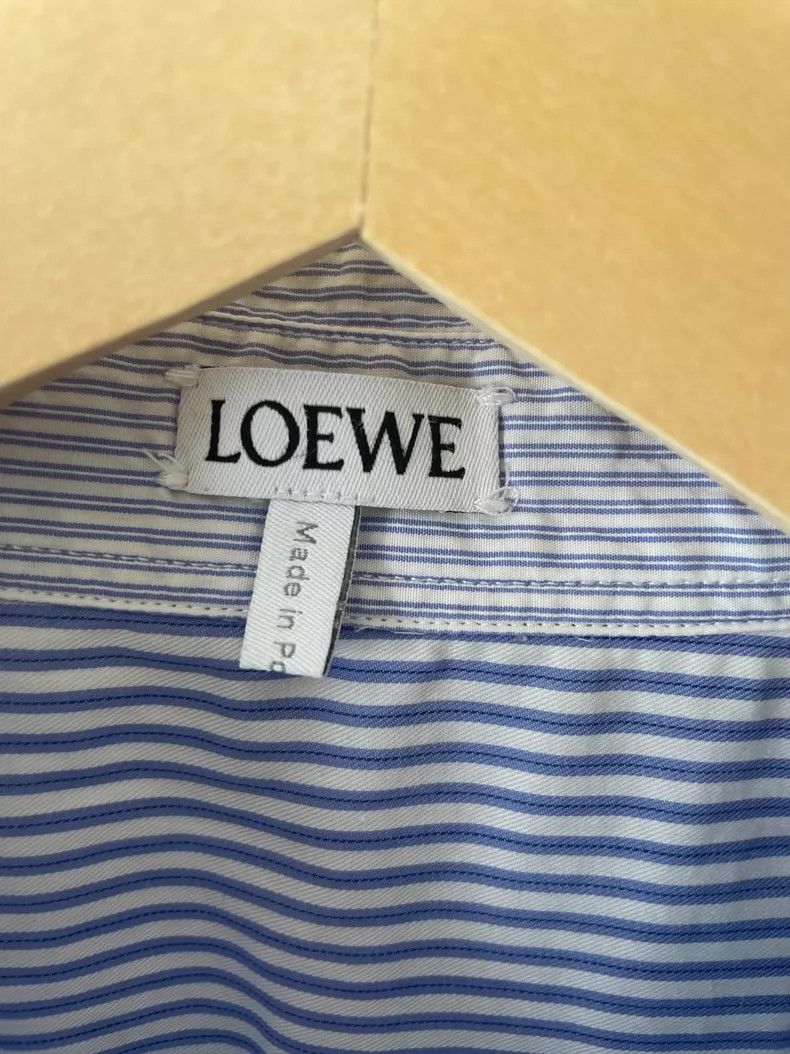 Loewe LOEWE Unruly swing stripe loose patchwork shirt Size M / US 6-8 / IT 42-44 - 4 Thumbnail