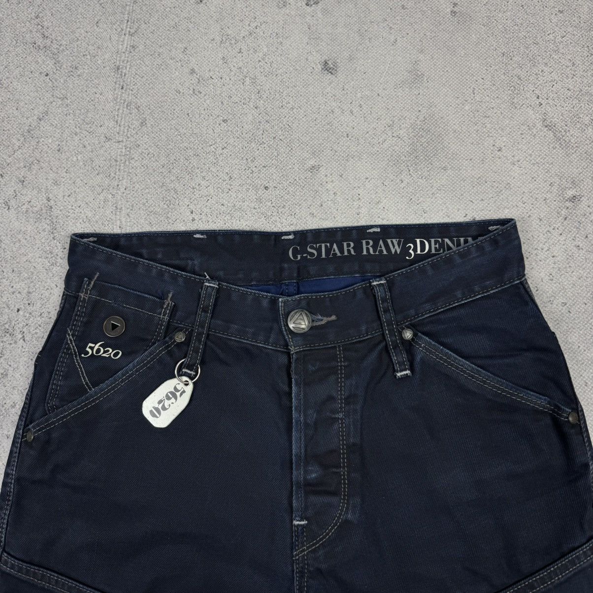 G-Star Crazy G Star RAW 5620 Double Knee Tapered Denim Jeans Size US 28 / EU 44 - 6 Thumbnail