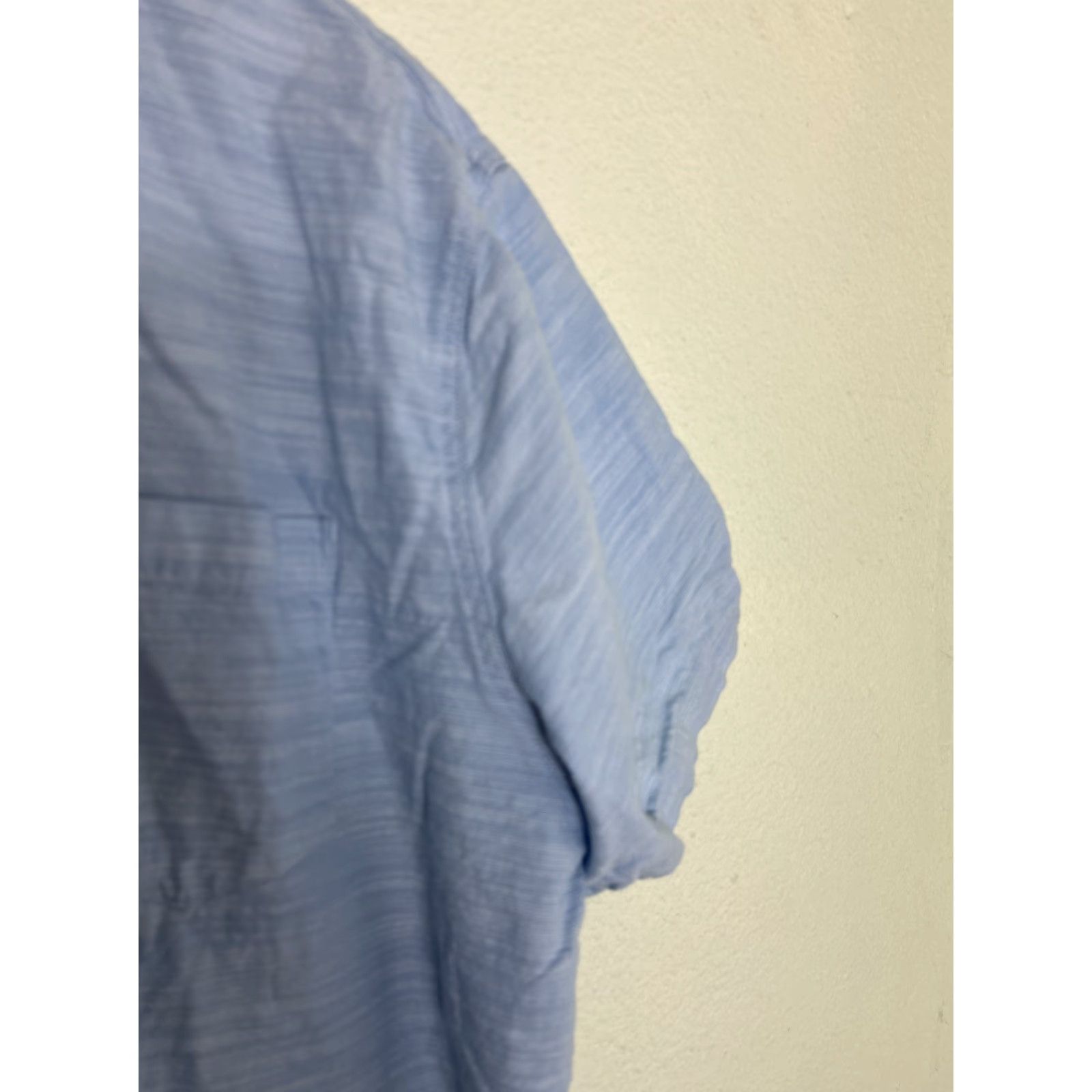 Union LA Union Short Sleeve Button-Up Shirt Mens XXL Light Blue Cotton Size US XXL / EU 58 / 5 - 4 Thumbnail