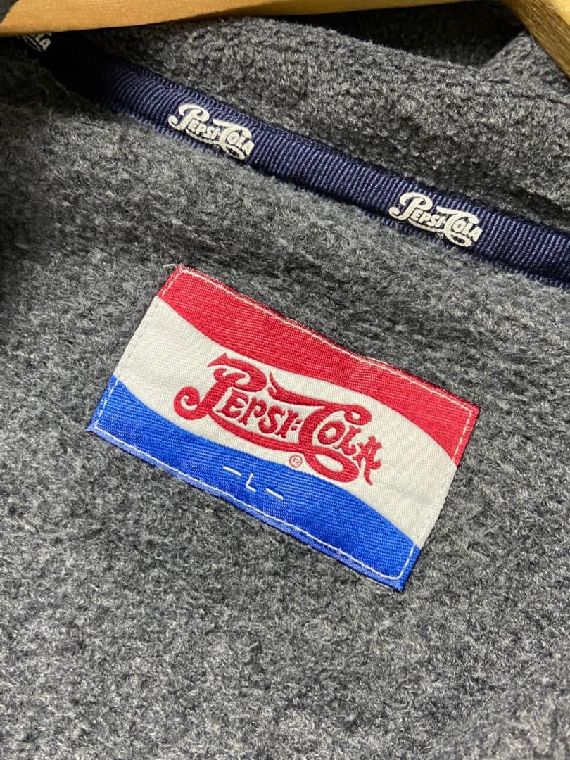 Pepsi Pepsi Cola Half Zipper Fleece Pullover Jacket (199) Size US L / EU 52-54 / 3 - 3 Thumbnail