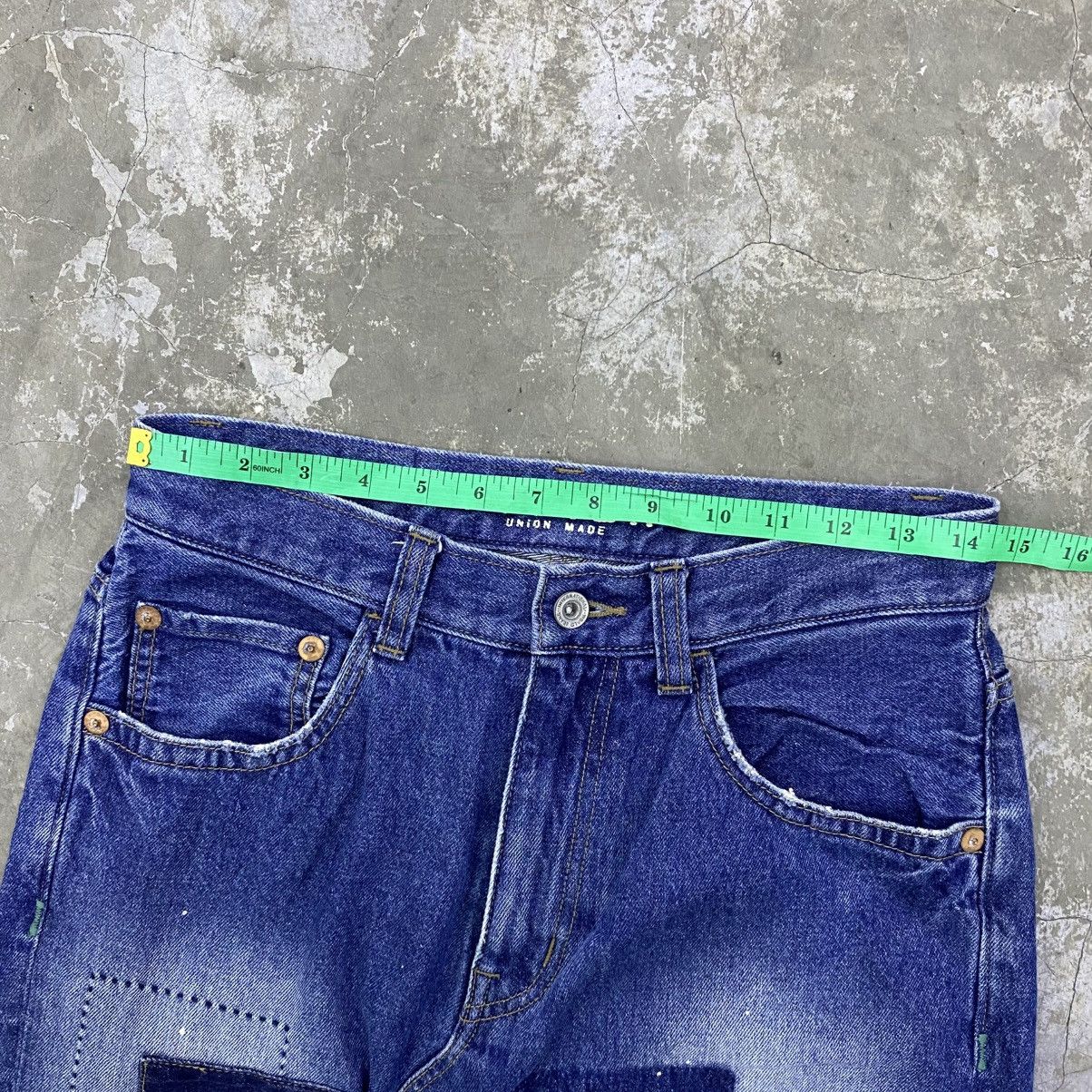 If Six Was Nine vintage tobila union made patchwork jeans Size US 29 - 12 Thumbnail