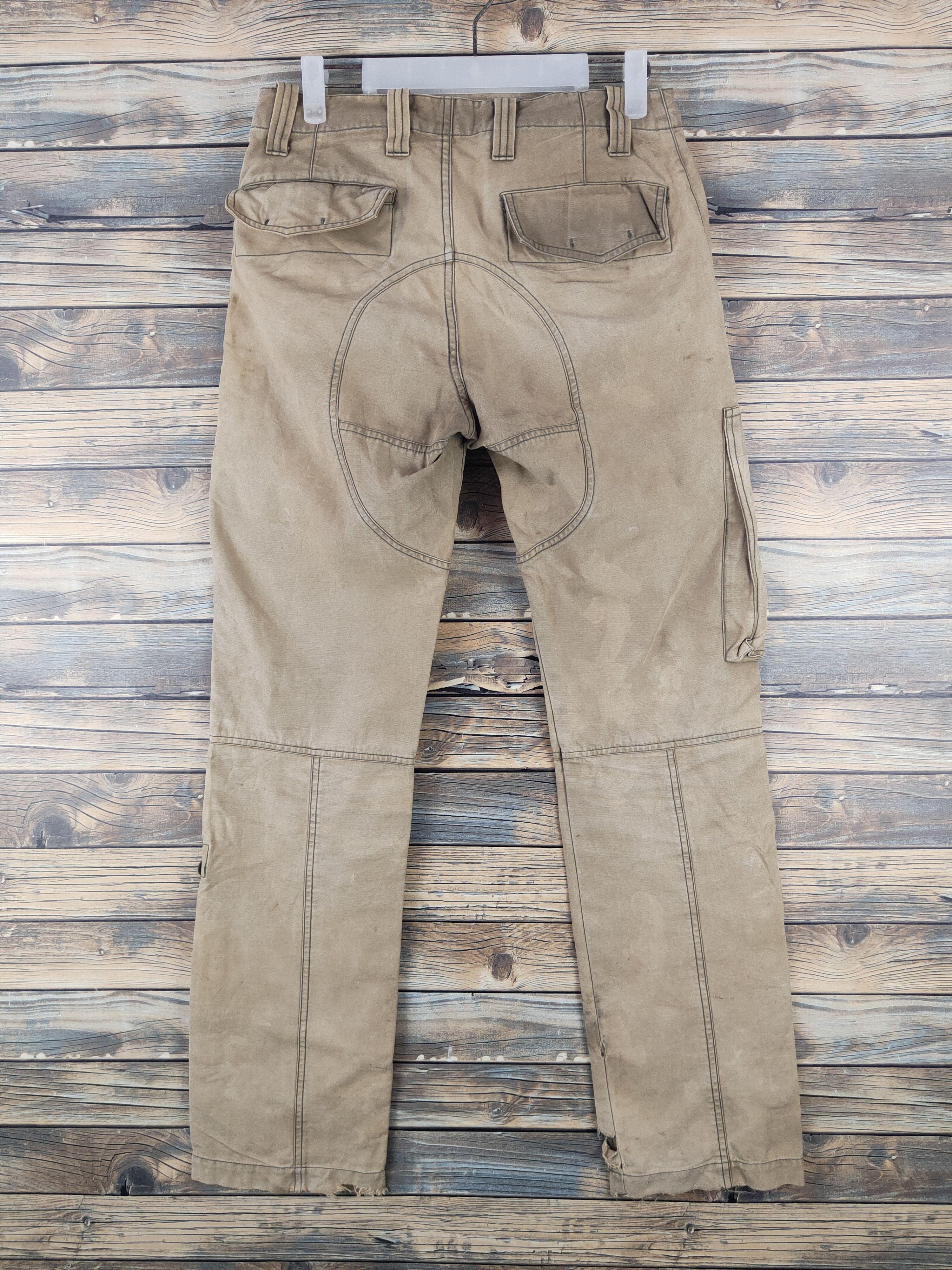 Japanese Brand DL Flash Report Beige Multipocket Cargo Pants #46-081 Size US 28 / EU 44 - 8 Thumbnail