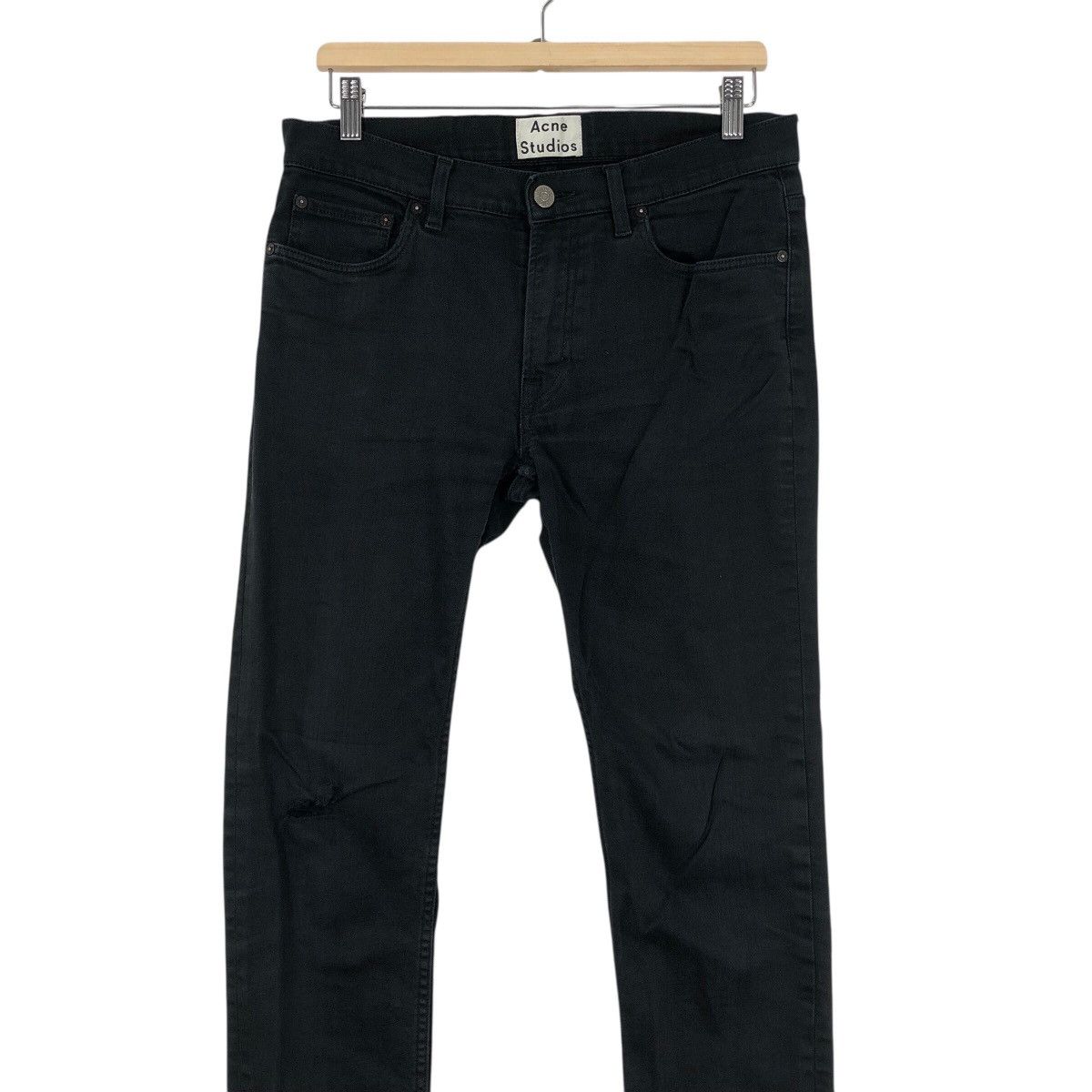Acne Studios Luxury Swedish Designer ACNE STUDIOS Slim Fit Black Jeans Size US 33 - 2 Thumbnail