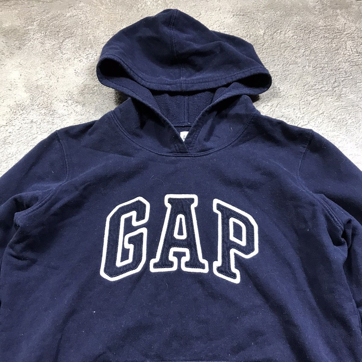 Vintage Vintage 90s Gap Faded Embroidered Logo Hoodie Streetwear M Size M / US 6-8 / IT 42-44 - 3 Thumbnail