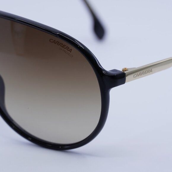 Carrera CARRERA 1034/S 0807 HA Sunglasses Black Aviator Frame Size ONE SIZE - 9 Thumbnail