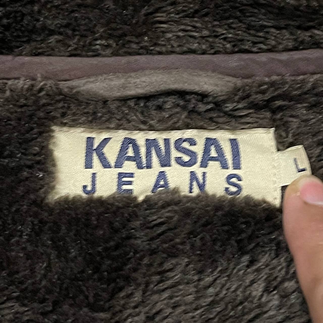 Kansai Yamamoto Vintage Kansai Jeans Shearling Jacket Size US L / EU 52-54 / 3 - 9 Thumbnail