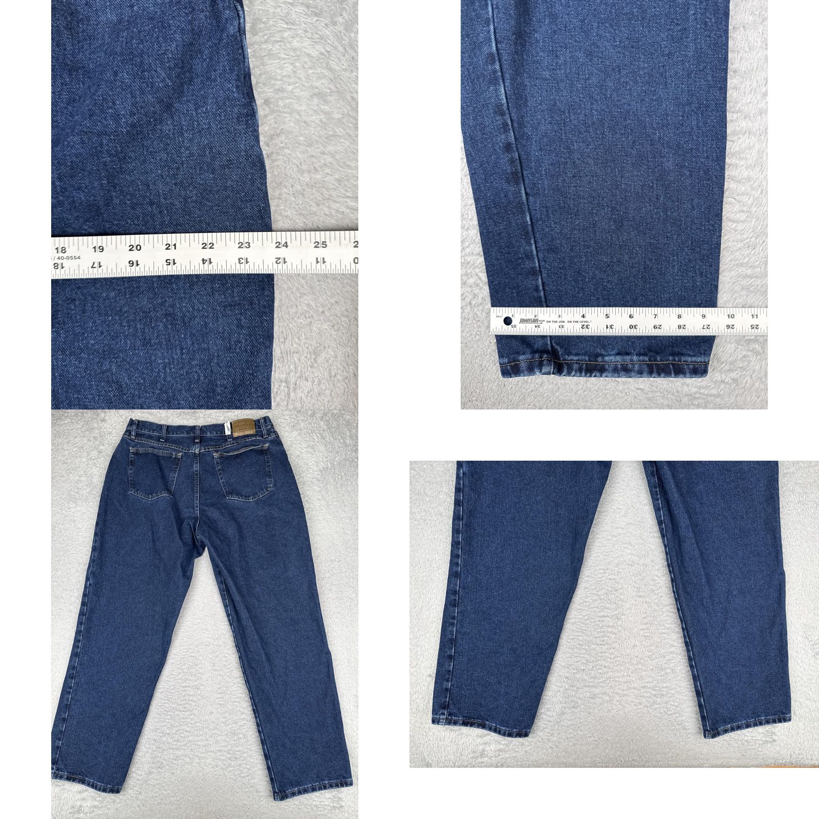 Wrangler Wrangler Jeans Womens 18X32 Straight High Rise Relaxed Blue Medium Wash 34x32 Denim 100% Cotton N/A Size 40" / US 18 - 9 Thumbnail