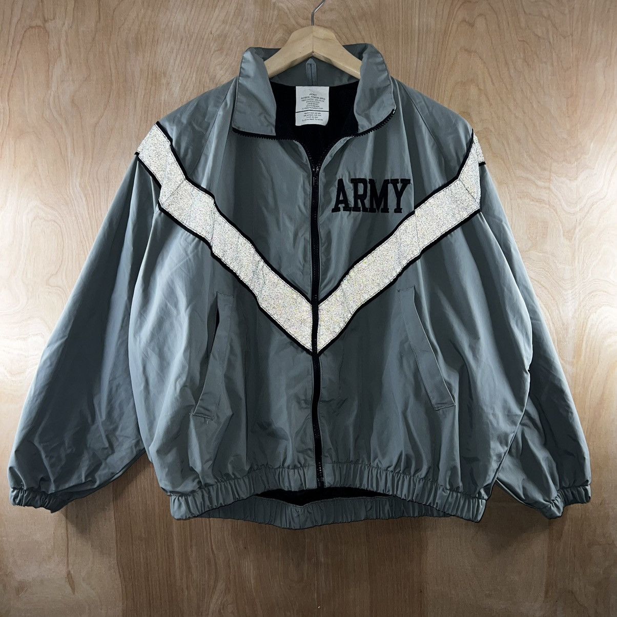 Vintage VINTAGE US ARMY IPFU REFLECTIVE LOGO TRAINING JACKET Size US L / EU 52-54 / 3 - 1 Thumbnail