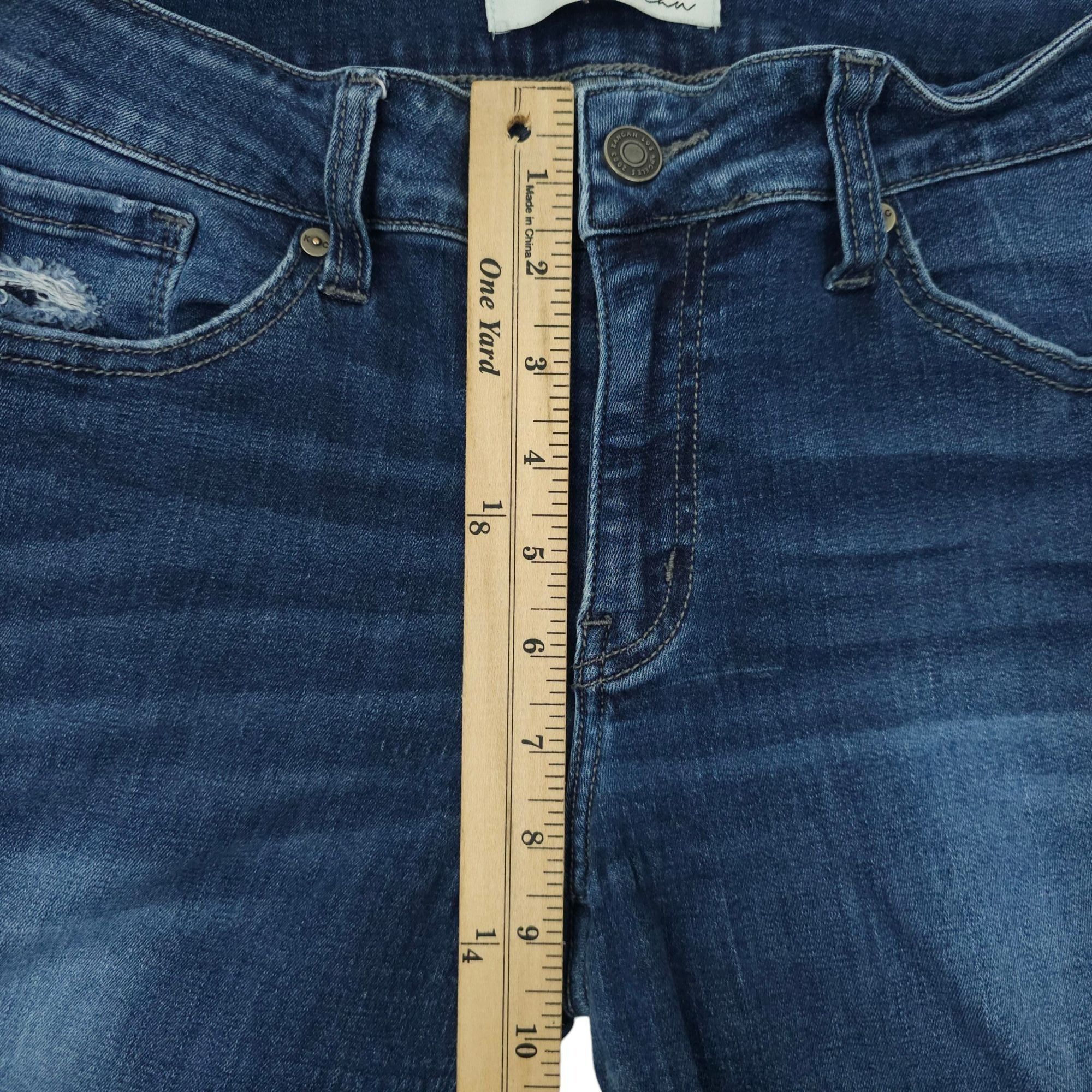 Kancan USA Kancan Skinny Ankle Jeans Womens 11/29 Distressed Ripped Size 30" / US 8 / IT 44 - 4 Thumbnail