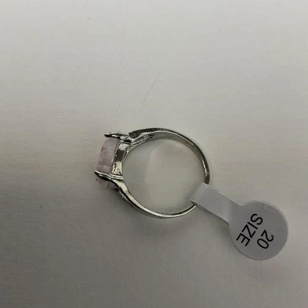 The Unbranded Brand NWT Summer Floral Glass Ring SilverTone Clear Glass Women 20 Size ONE SIZE - 3 Thumbnail