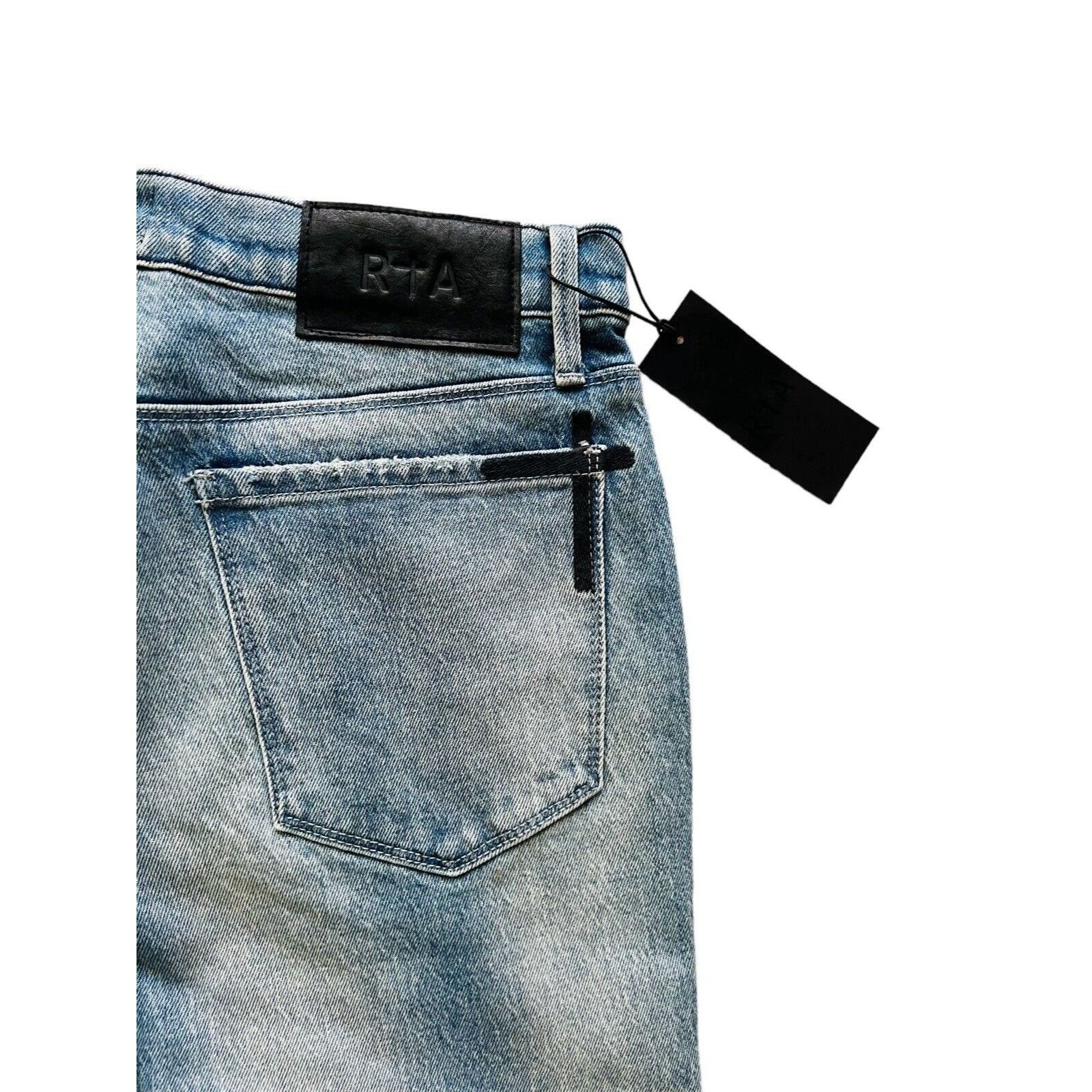 Rta RtA Mens Denis Flared Skinny Jeans Blue $245 Size 31/32 Size US 31 - 6 Thumbnail