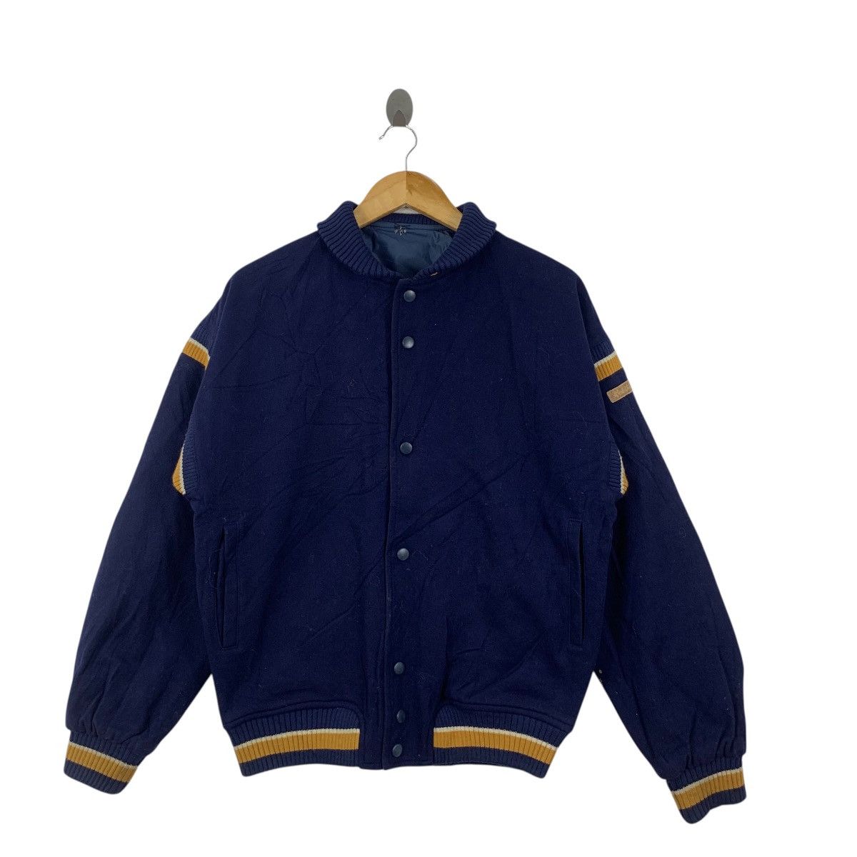 Mizuno Vintage 70’ MIZUNO WORLD WIN Baseball Varsity Jacket Bomber Size US L / EU 52-54 / 3 - 3 Thumbnail