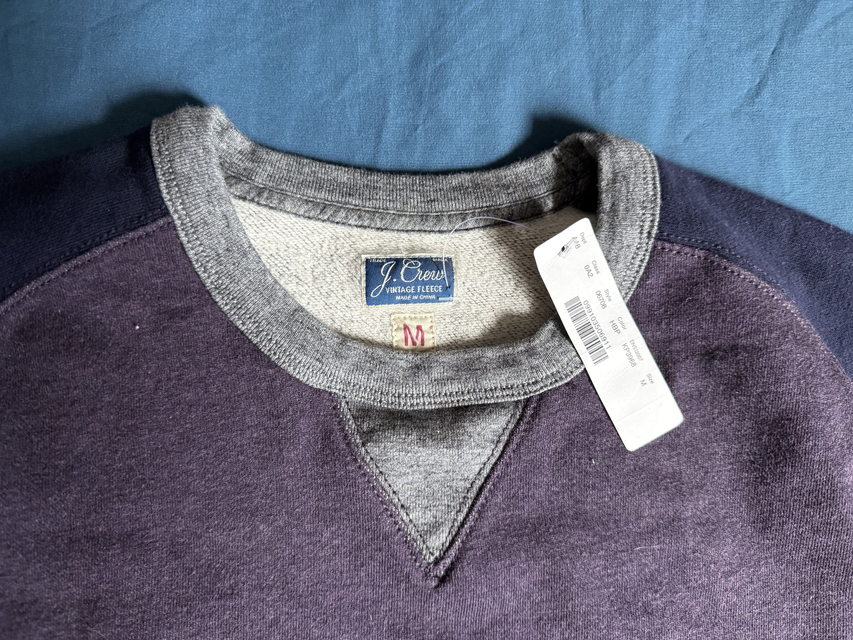 J.Crew J. Crew vintage fleece raglan crewneck sweater medium $70 Size US M / EU 48-50 / 2 - 3 Thumbnail