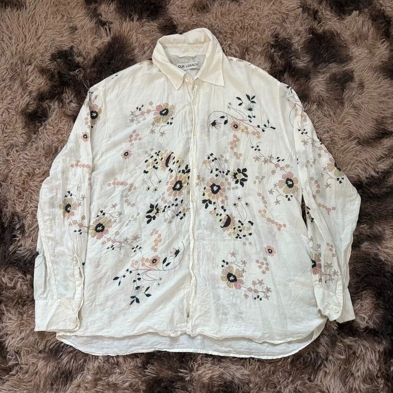 Our Legacy Our Legacy 23AW Silk Cotton Floral Shirt Size US XL / EU 56 / 4 - 1 Thumbnail