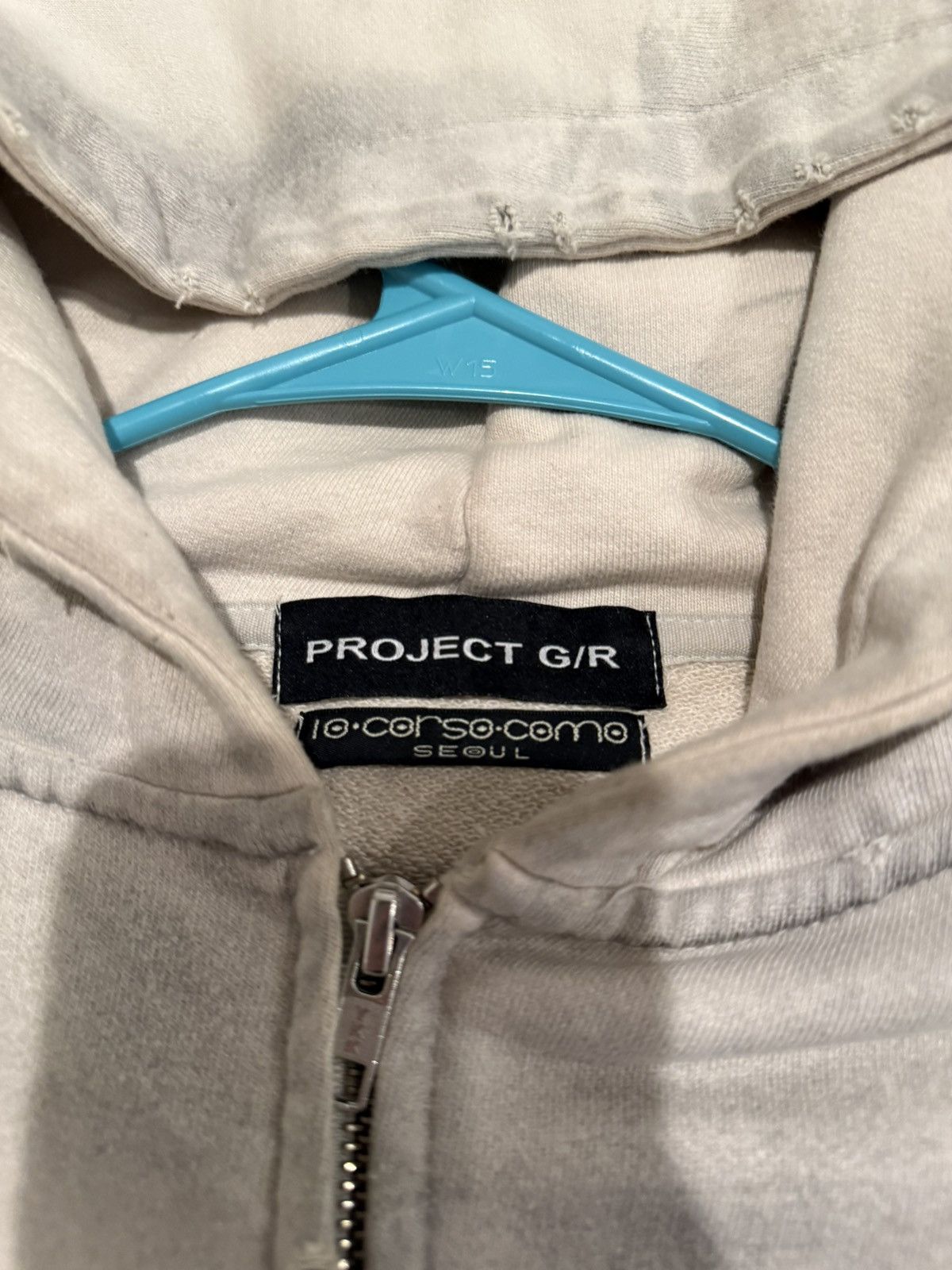 PROJECT G/R Project GR Corso Como Dirty Hoodie Zip Up Size US S / EU 44-46 / 1 - 9 Thumbnail
