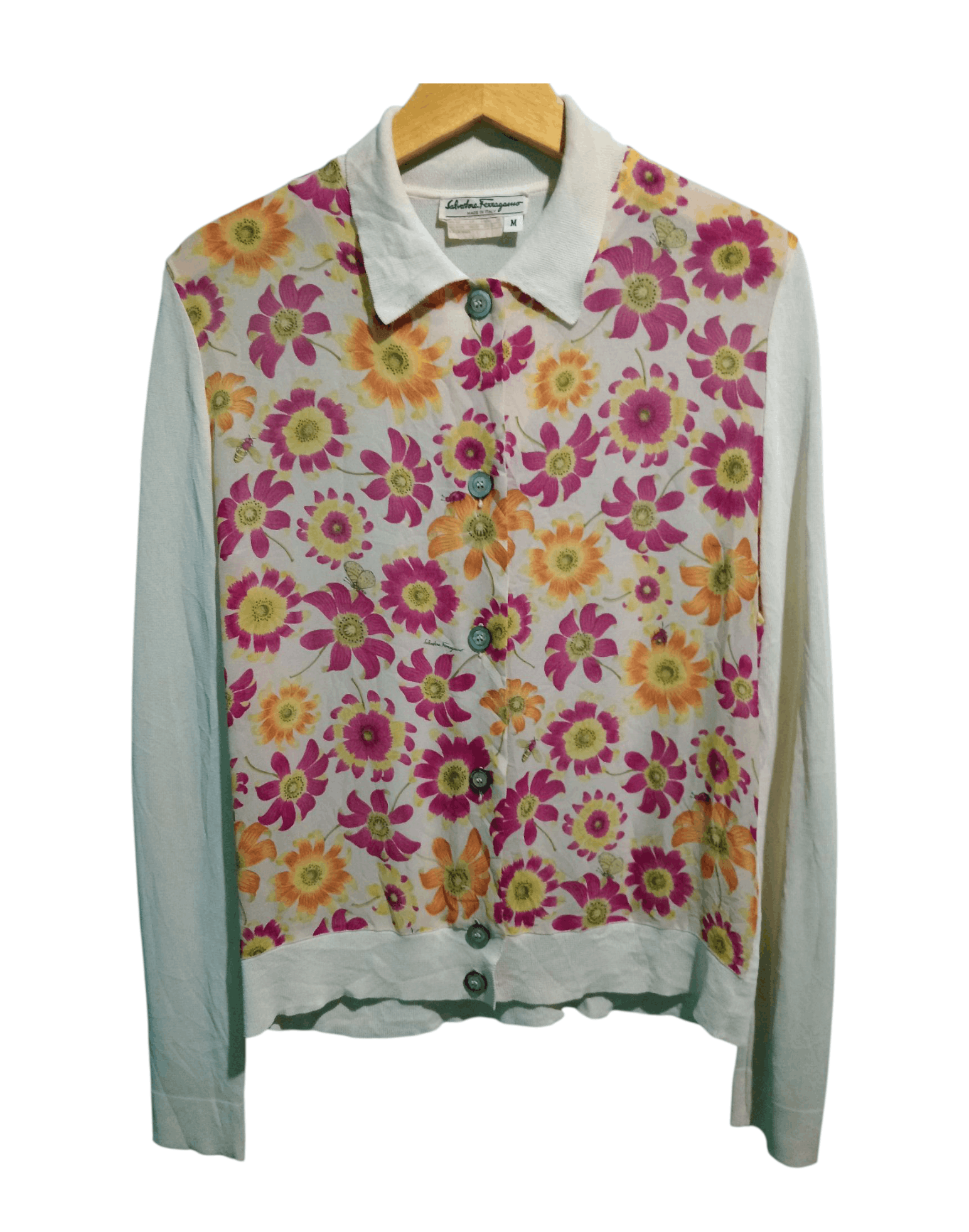 Salvatore Ferragamo Floral Silk Sweatshirt