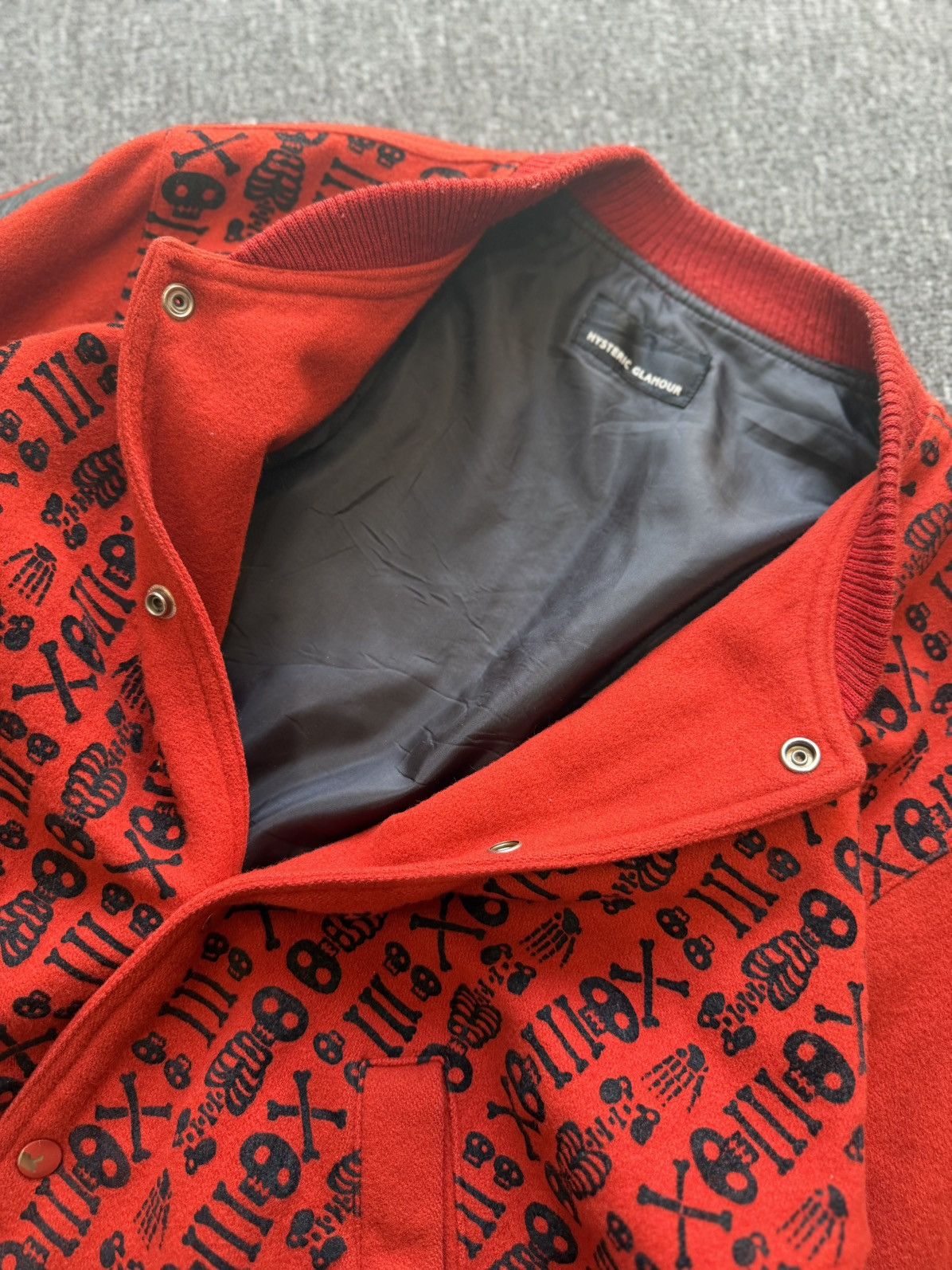 Hysteric Glamour Hysteric Glamor Skeleton Varsity Size US L / EU 52-54 / 3 - 5 Thumbnail