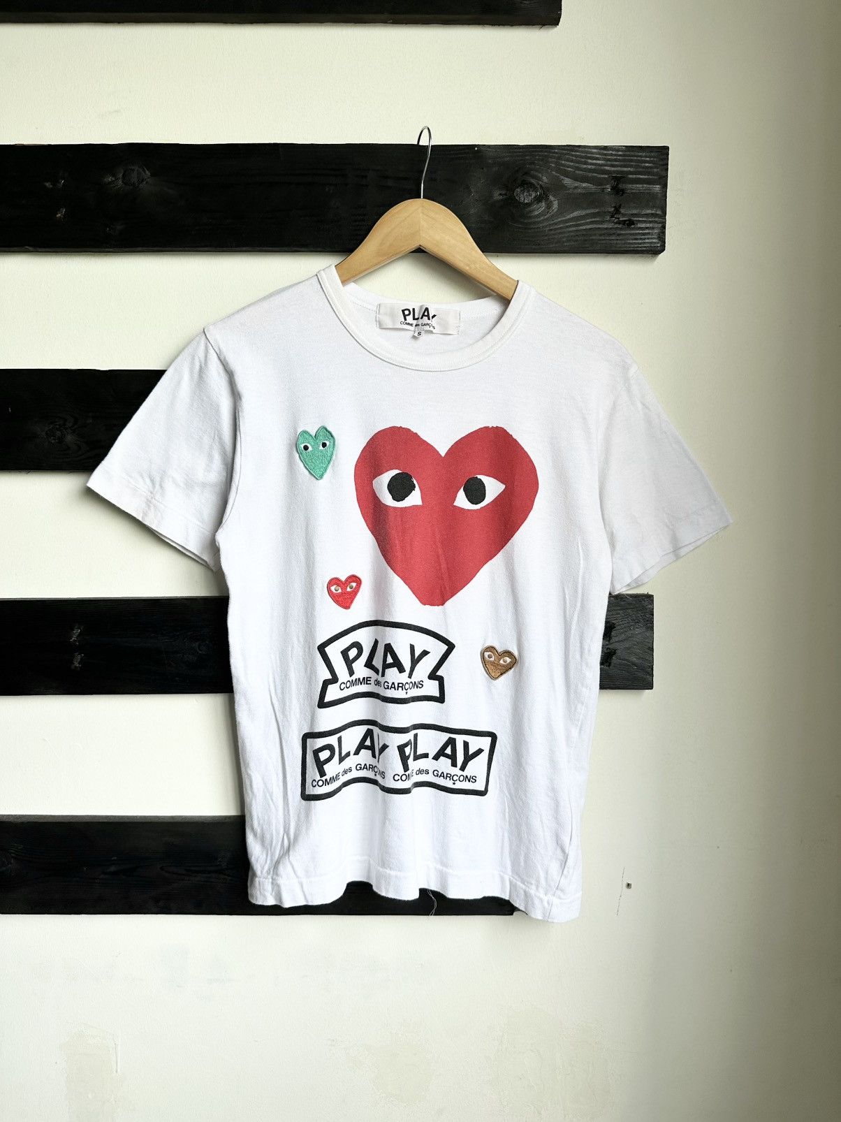 CDG by Comme des Garcons CDG Play Tshirt Size US XS / EU 42 / 0 - 1 Thumbnail