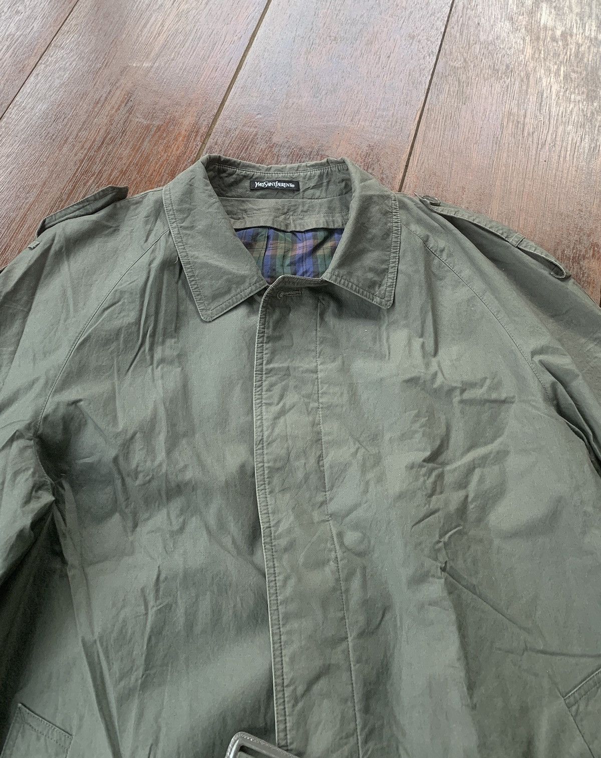 Vintage × Yves Saint Laurent Vintage Yves Saint Laurent trench coat long jacket Size US XL / EU 56 / 4 - 8 Thumbnail