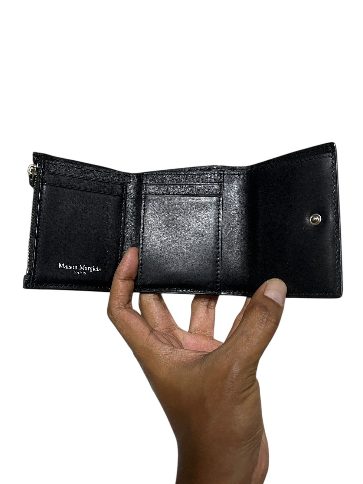 Maison Margiela Maison Margiela Four-Stitches Leather Trifold Wallet Size ONE SIZE - 8 Thumbnail