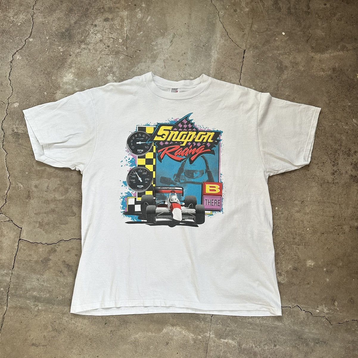 80s Vintage Snap-on T-thirt 希少　サンフェード 80s Vintage Snap-on T-thirt 希少 サンフェード