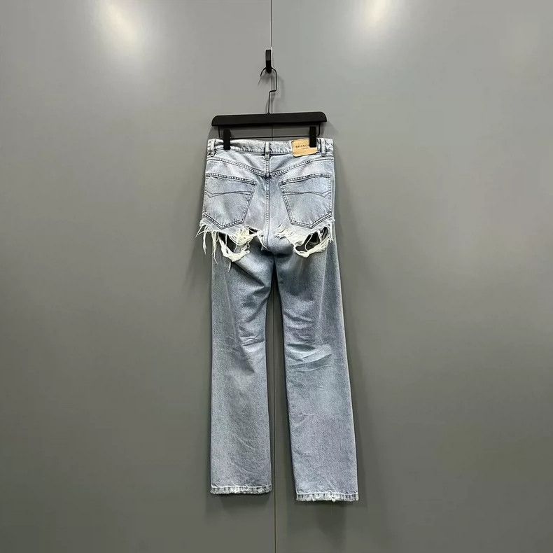 Balenciaga Balenciaga Distressed denim pants Size US 26 / EU 42 - 2 Thumbnail
