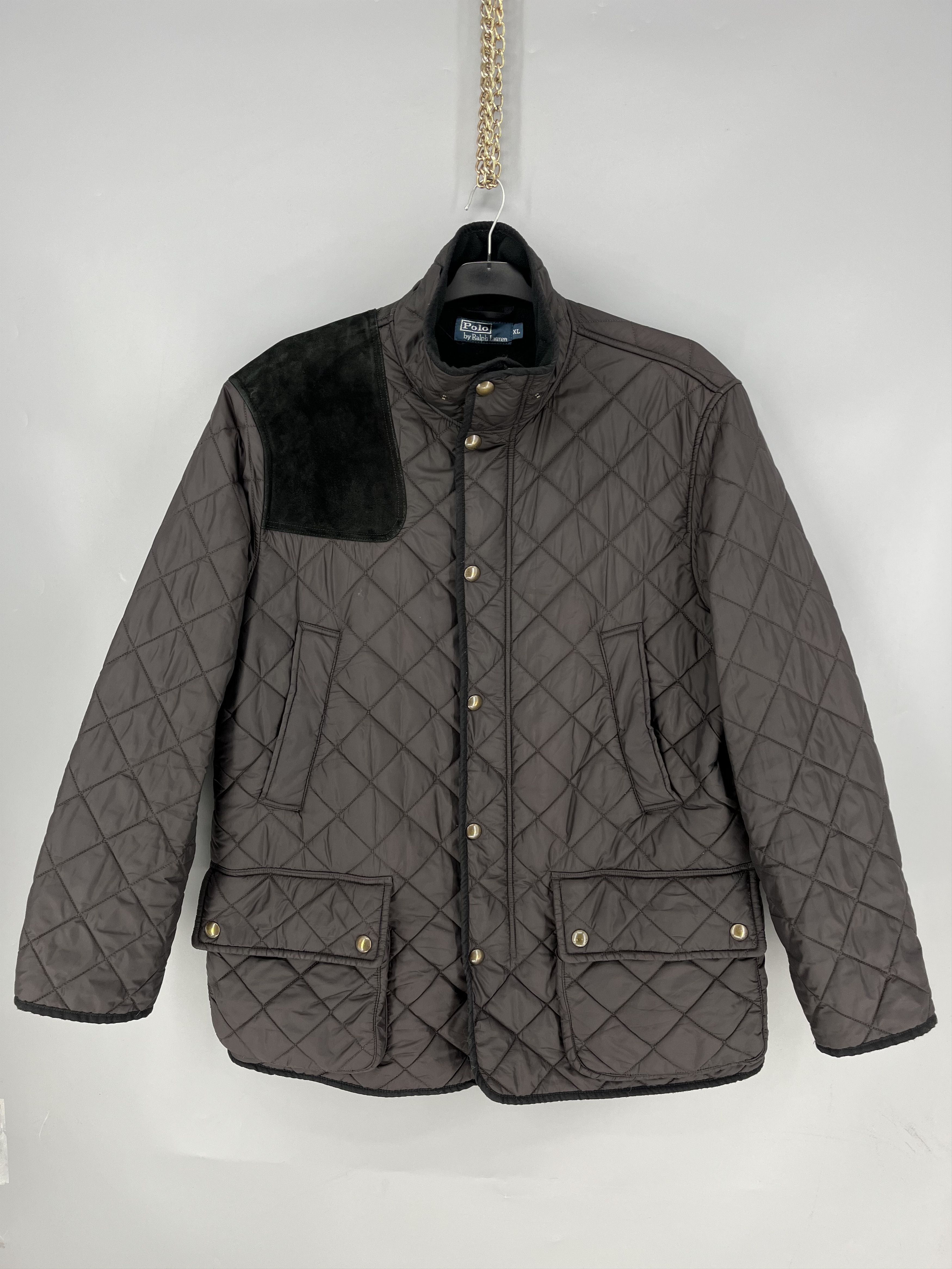 Polo Ralph Lauren Vintage Polo Ralph Lauren Quilted Field Jacket Fleece Size US XL / EU 56 / 4 - 1 Thumbnail