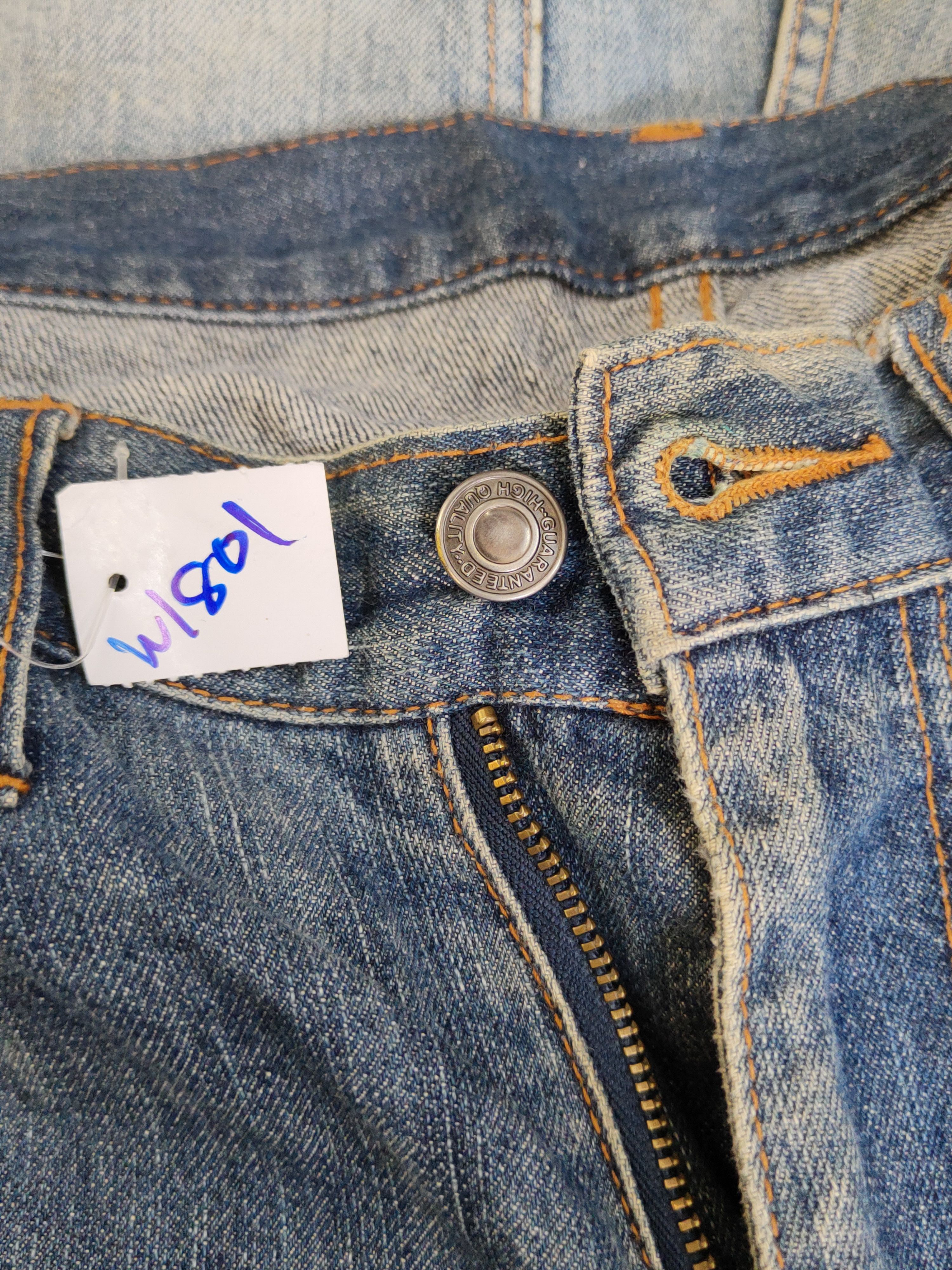 Japanese Brand Japanese Brand Blue Distressed Ripped denim Jeans #W1801 Size US 32 / EU 48 - 15 Thumbnail
