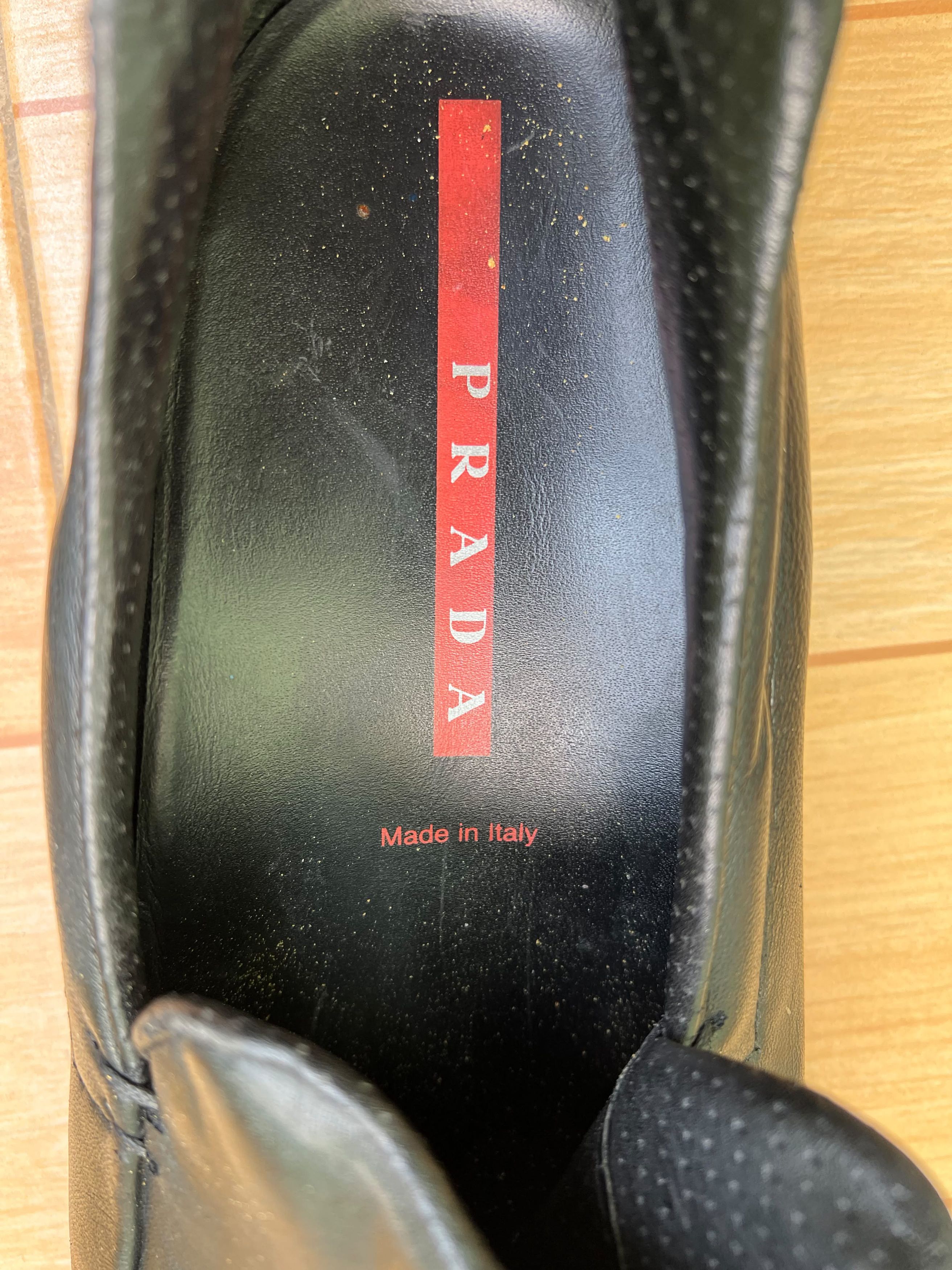 Prada Prada Sport Driving Black Leather Loafers Sz 7.5 UK Size US 8.5 / EU 41-42 - 10 Thumbnail