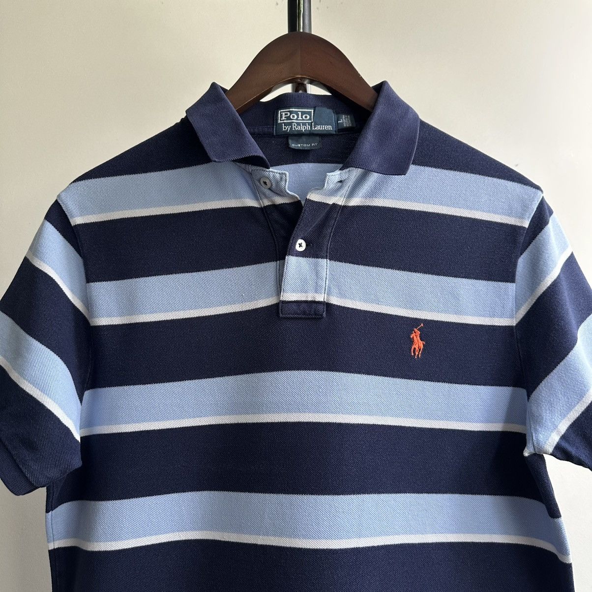 Polo Ralph Lauren Vintage 90s Polo Ralph Lauren Striped Polo Shirt Size US L / EU 52-54 / 3 - 2 Thumbnail
