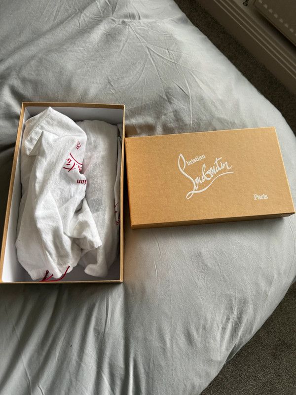 Christian Louboutin Christian Louboutin Blue & White With Red Stripe Size US 12 / EU 45 - 3 Thumbnail