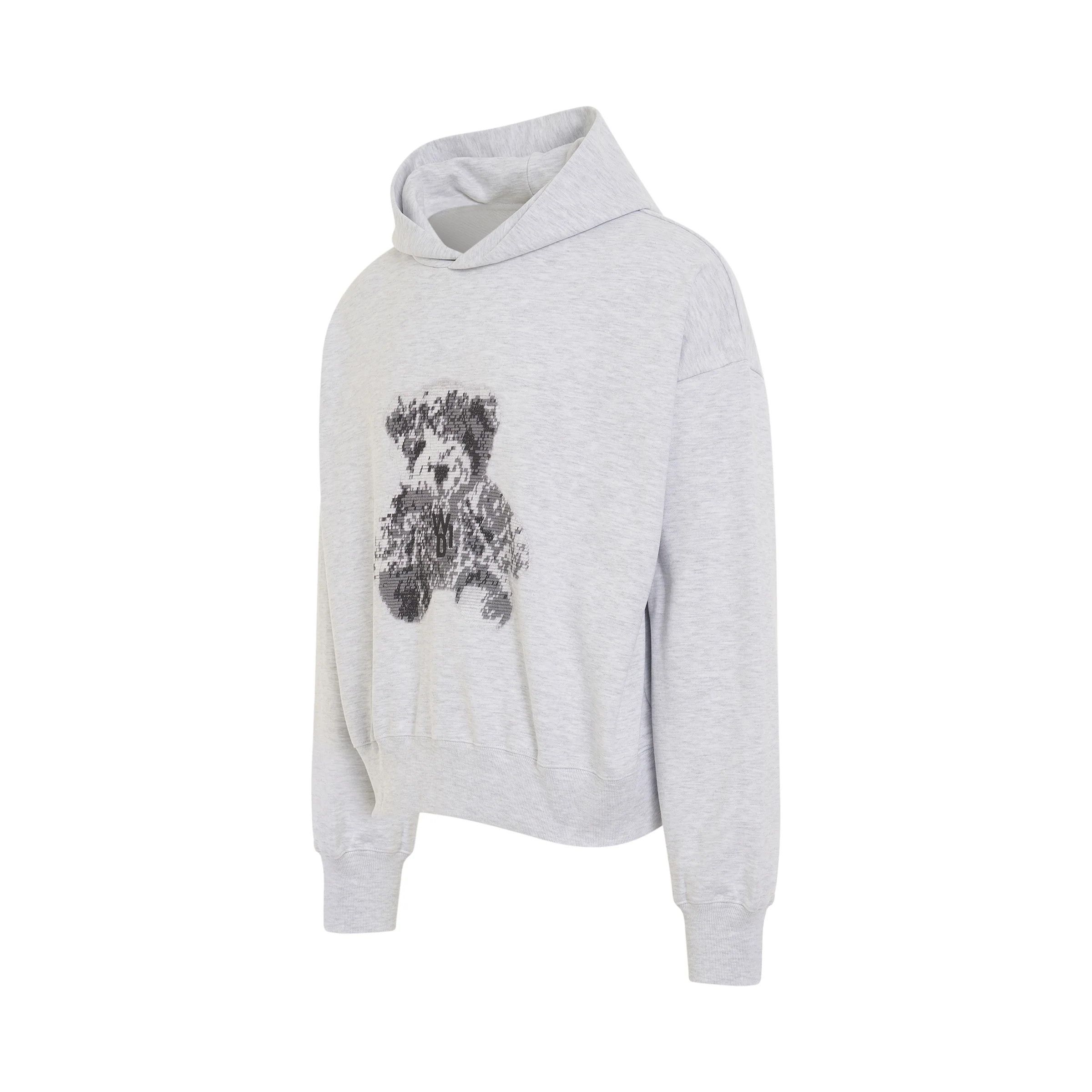 WE11DONE o1mris0824 Teddy Logo Hoodie in Grey Size US S / EU 44-46 / 1 - 4 Thumbnail
