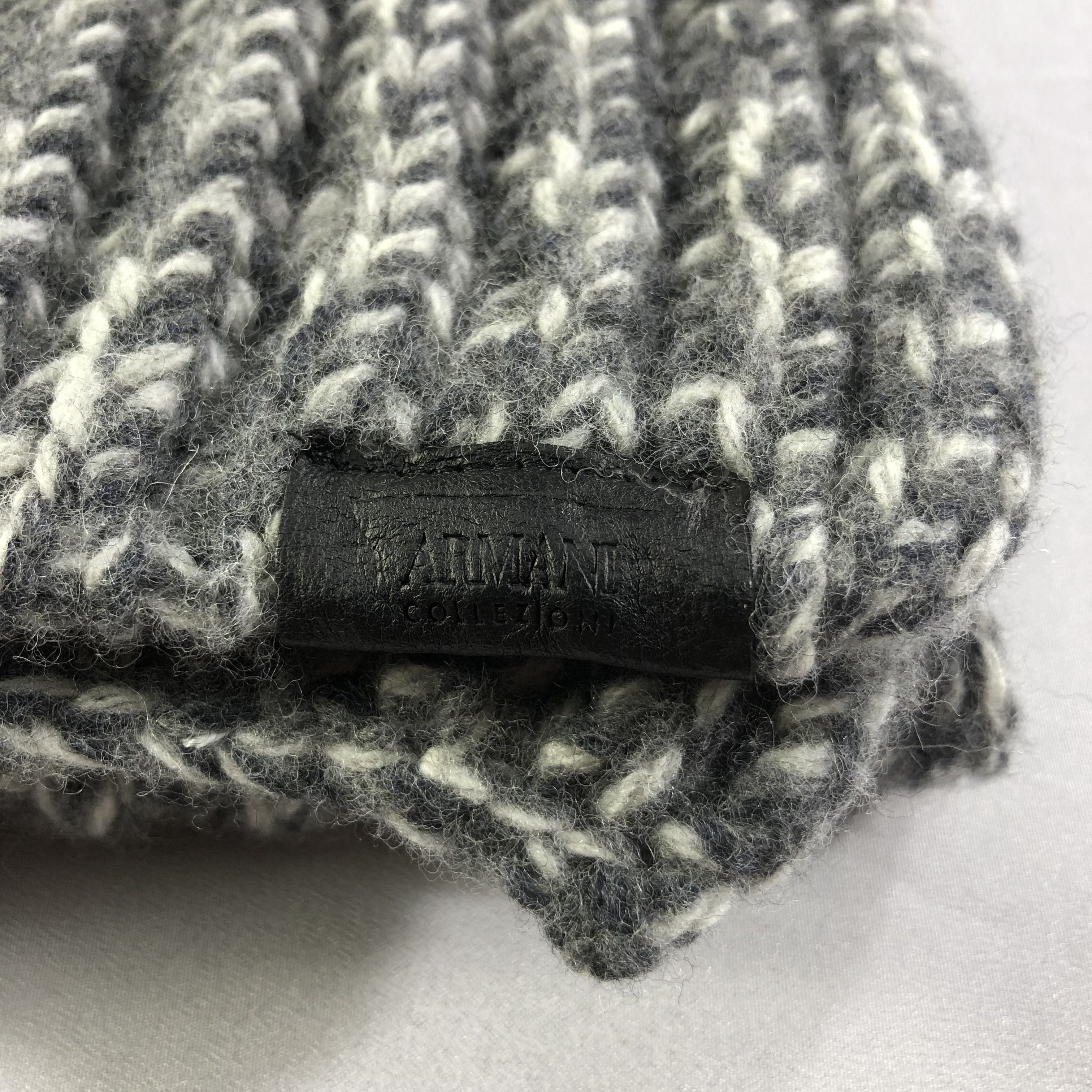 Armani Armani Knit Wool Scarf Muffler V1442 Size ONE SIZE - 4 Thumbnail