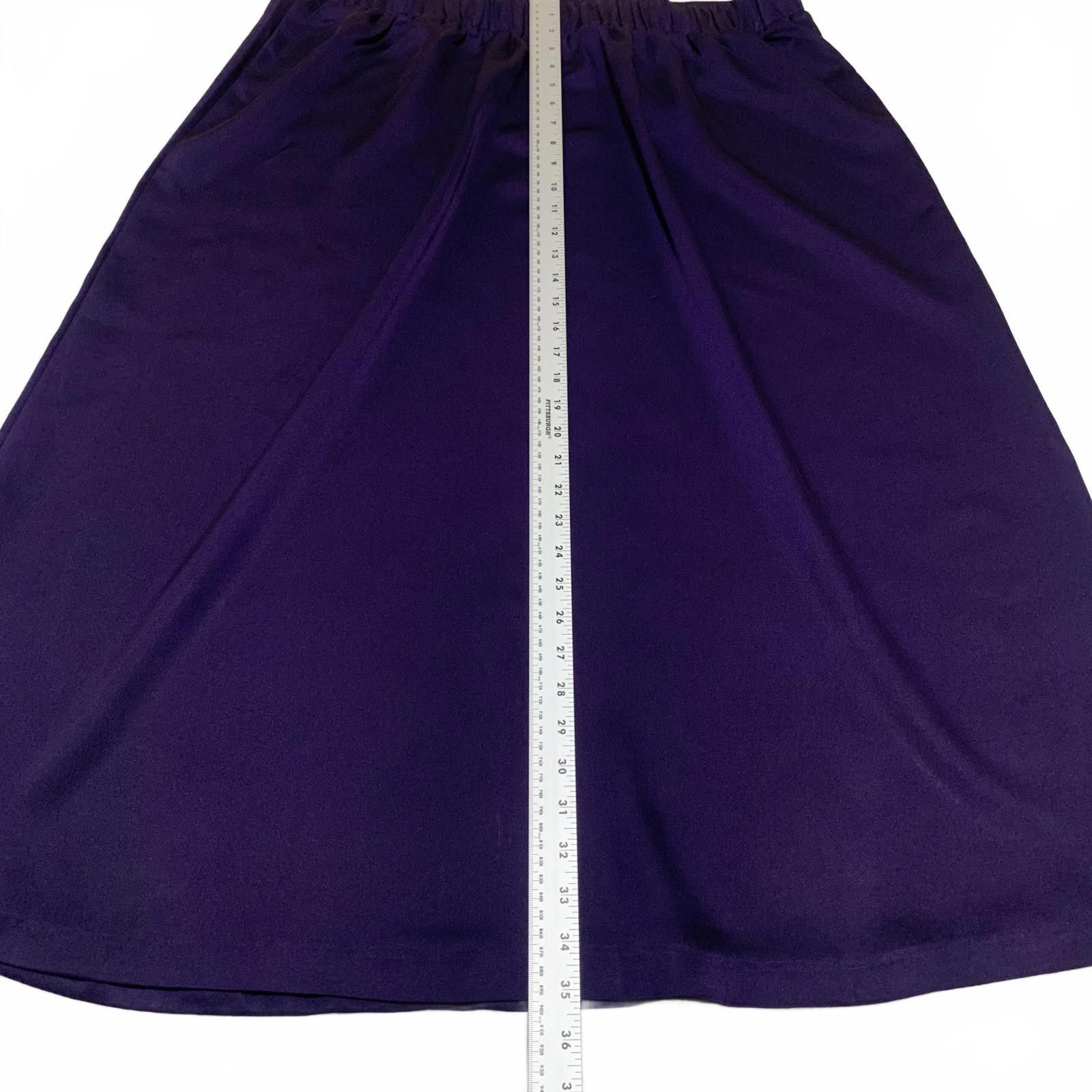Other Eloquii Women's Size 16 Purple A-Line Skirt MIDI W38 Size 38" / US 16 / IT 52 - 8 Thumbnail