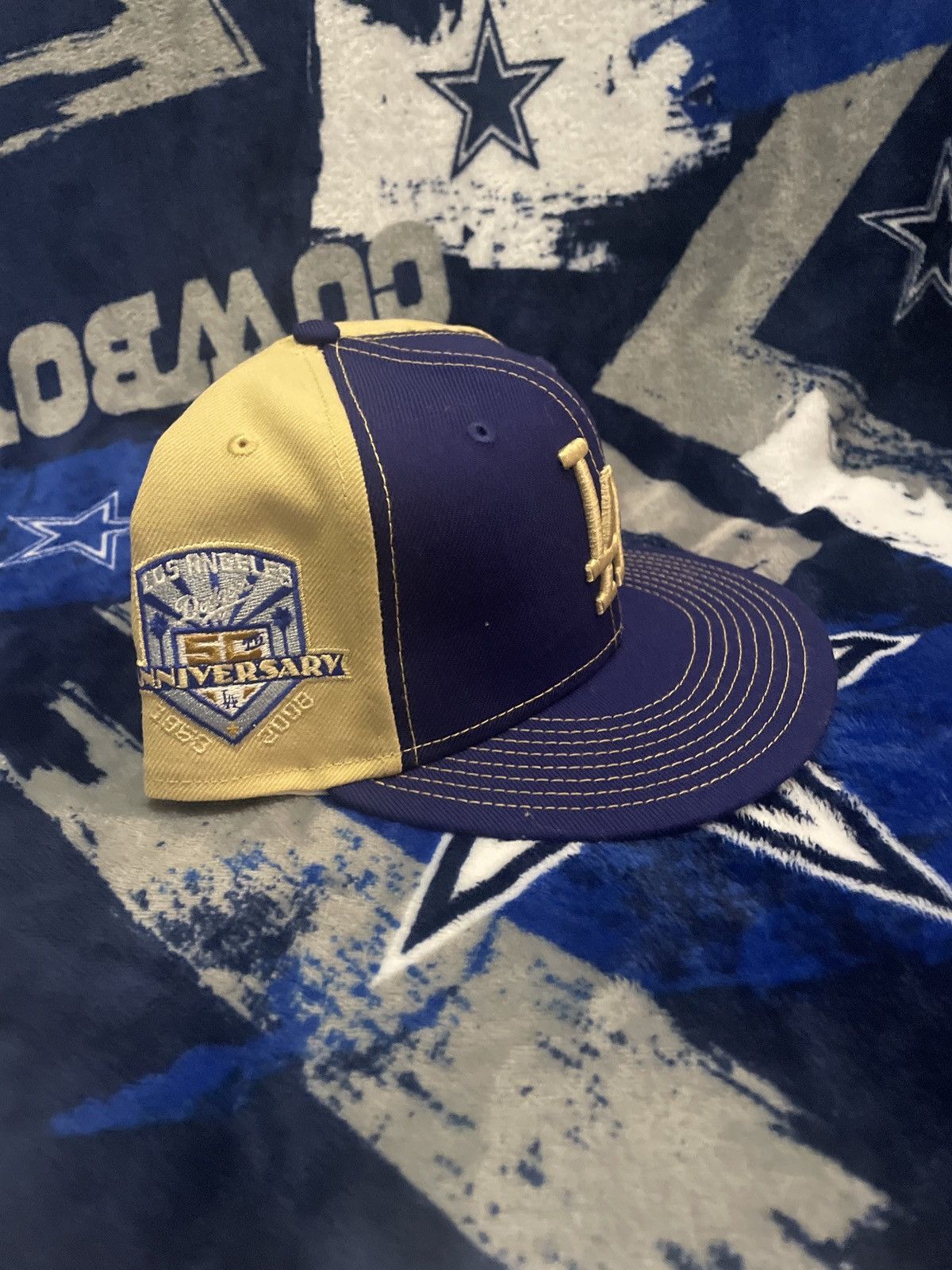 New Era USA Exclusive New Era 59FIFTY Dodgers 50th Anniversary Cap Size ONE SIZE - 2 Thumbnail