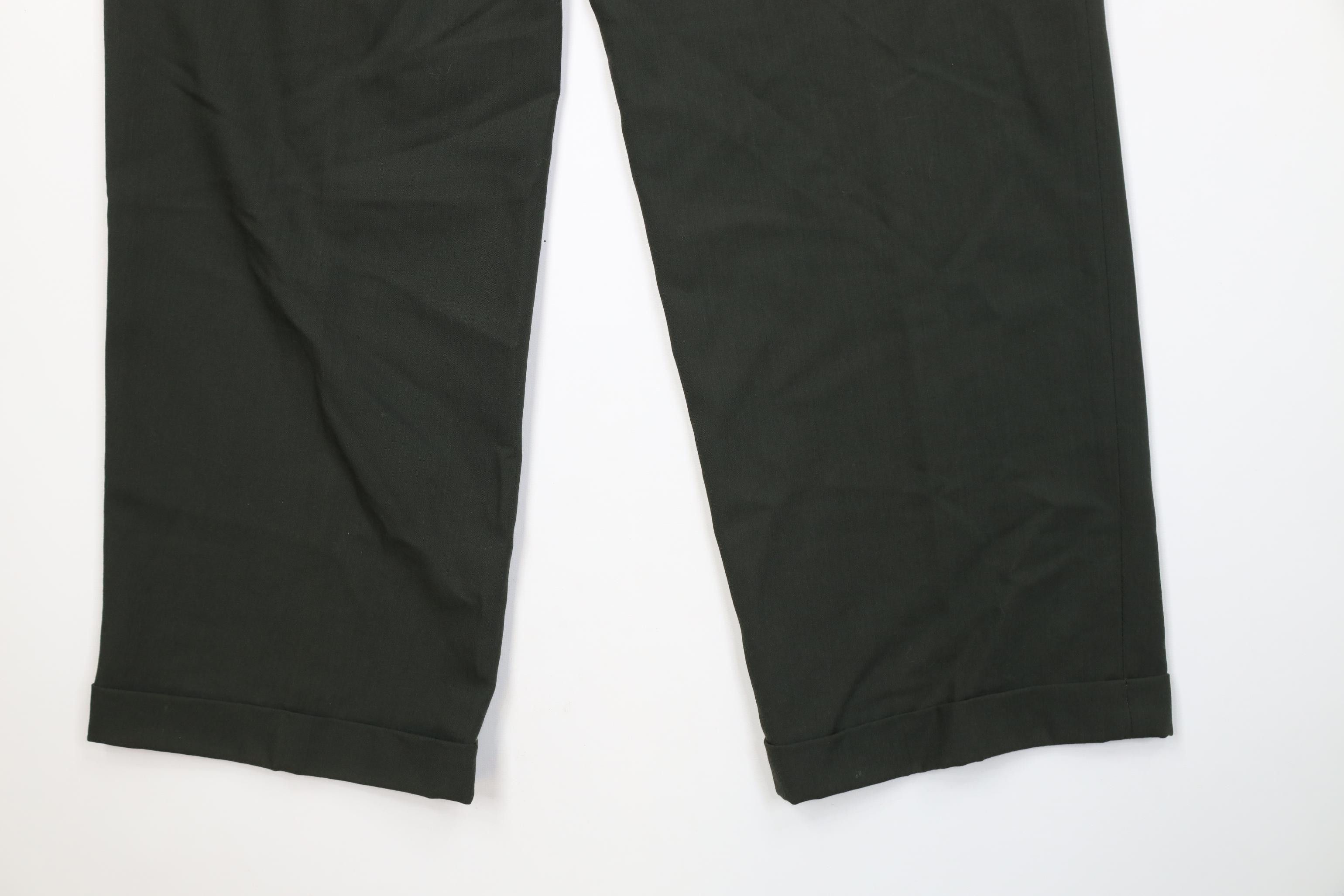Vintage Vintage 90s Streetwear Wool Blend Knit Wide Leg Chino Pants Size US 32 / EU 48 - 14 Thumbnail