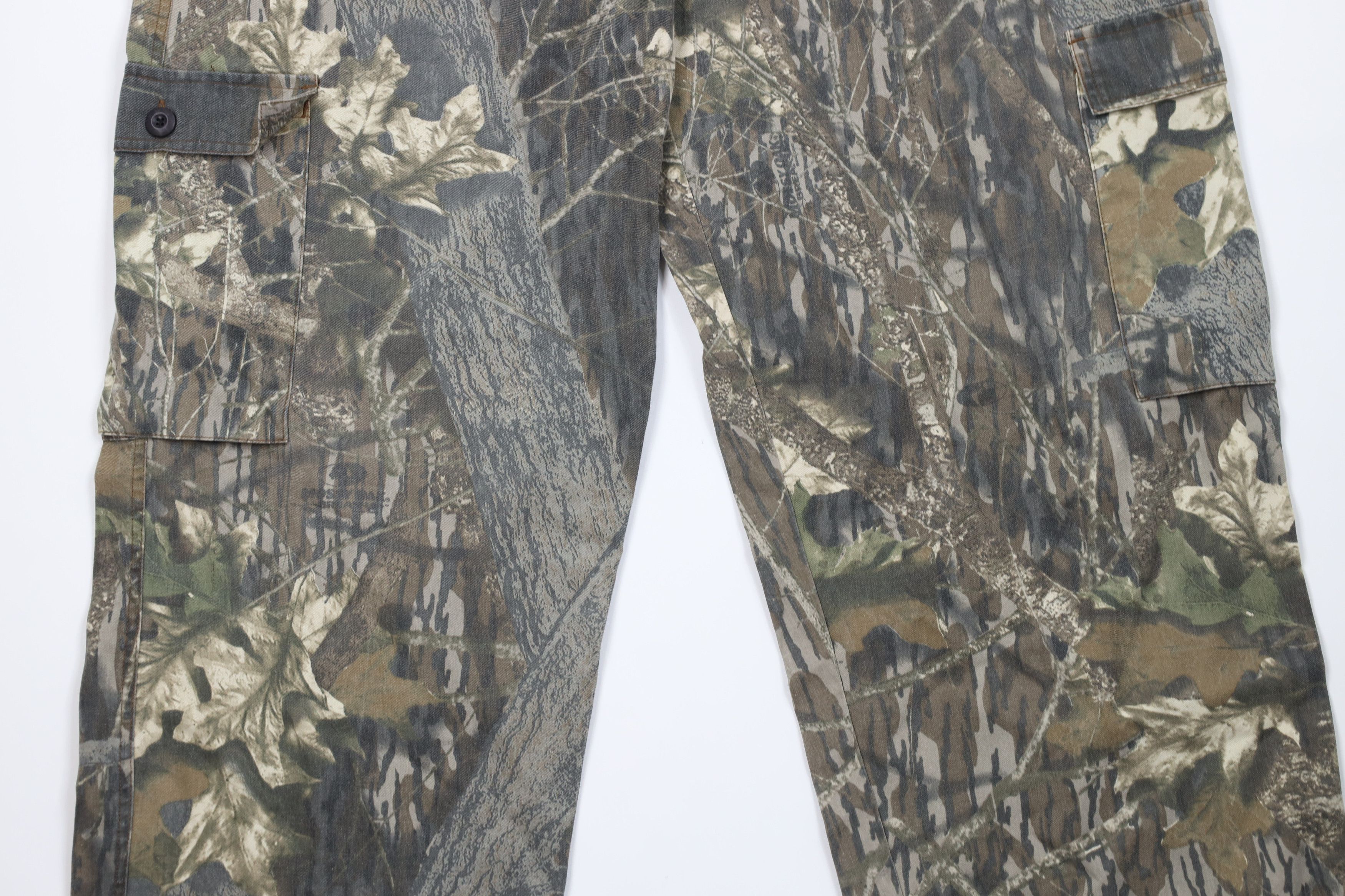 Vintage Vintage 90s Streetwear Mossy Oak Camouflage Wide Leg Pants Size US 38 / EU 54 - 3 Thumbnail