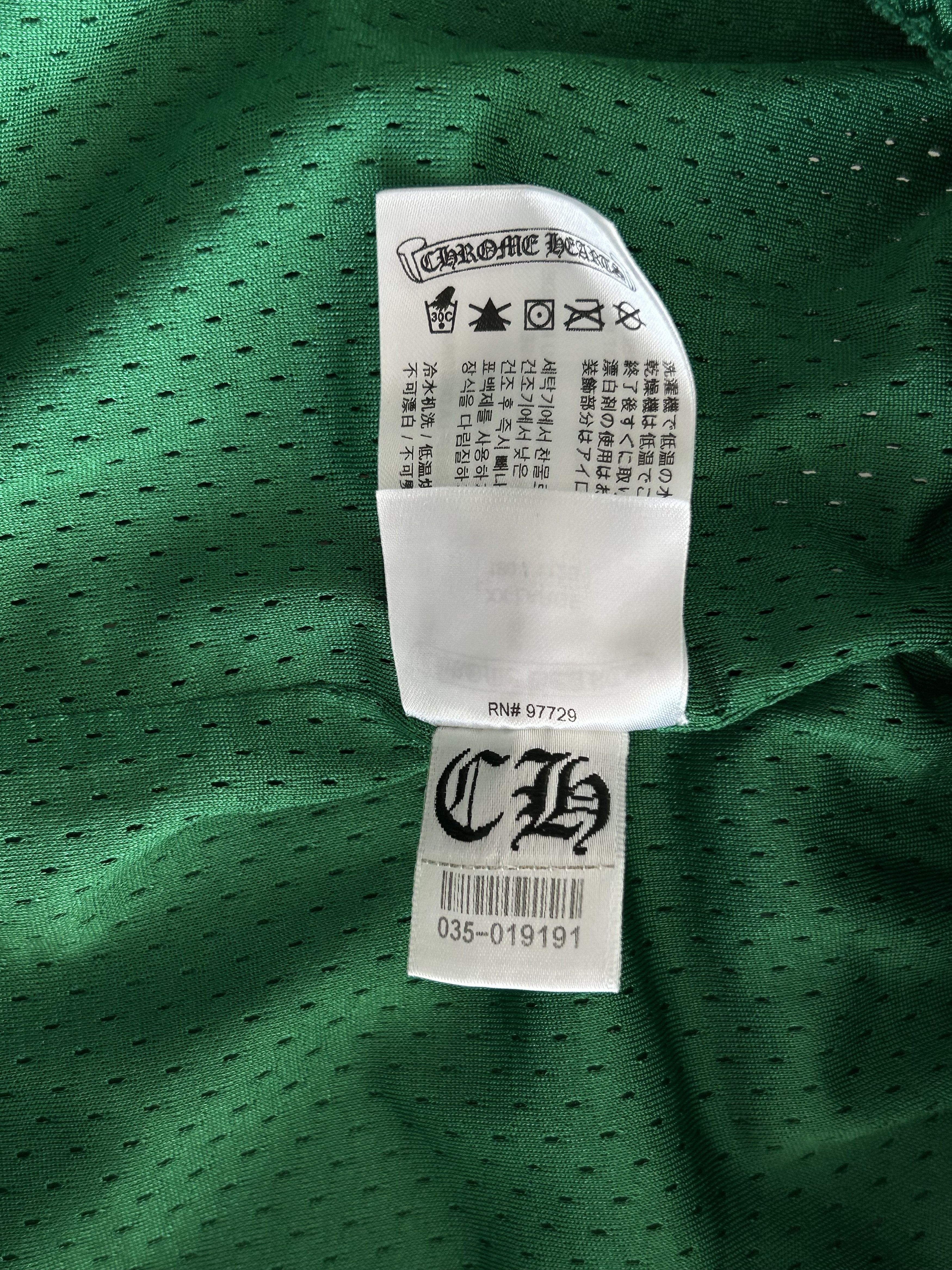 Chrome Hearts Chrome Hearts Green & Yellow Logo Mesh Shorts Size US 38 / EU 54 - 6 Thumbnail