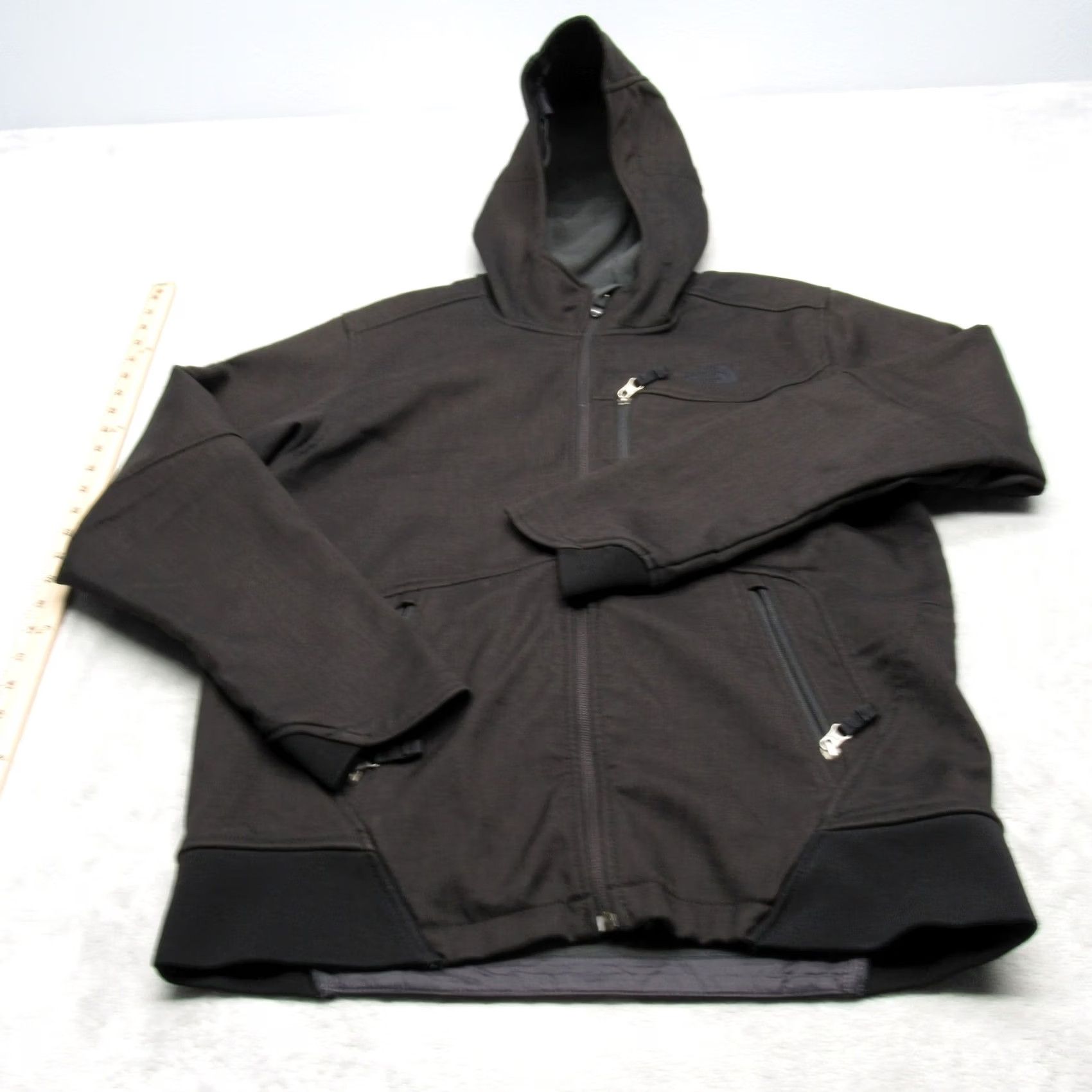 The North Face The North Face Jacket Mens Medium Brown Full Zip Hooded Softshell Water Resistant Pockets Hiking Windbreaker Outdoor Casual Travel Fall Spring Size US M / EU 48-50 / 2 - 2 Thumbnail