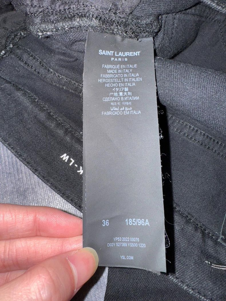 Saint Laurent Paris saint laurent paris22fw stretch black foundation denim pant Size US 36 / EU 52 - 8 Thumbnail