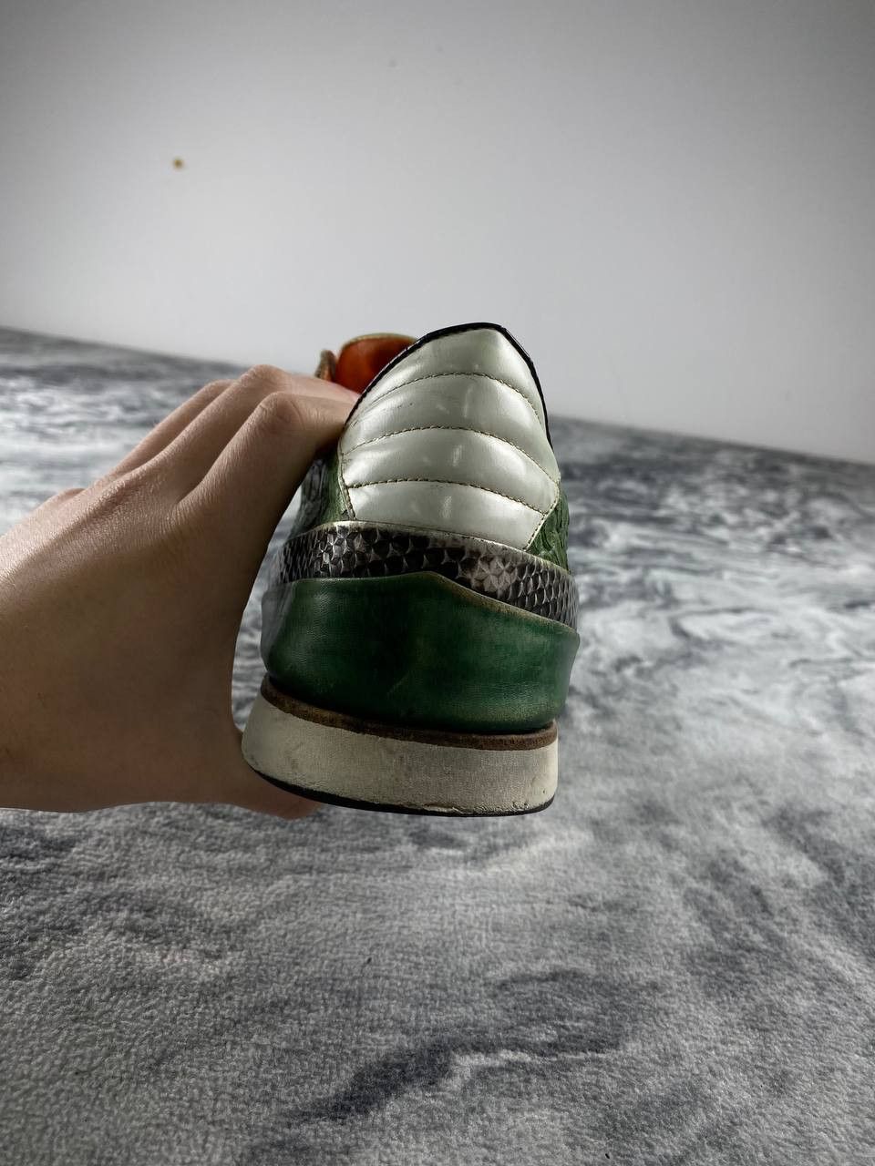 Harris Tweed Harris Lage Trainers Leather Trainers Men Size 11 Green Size US 11 / EU 44 - 7 Thumbnail